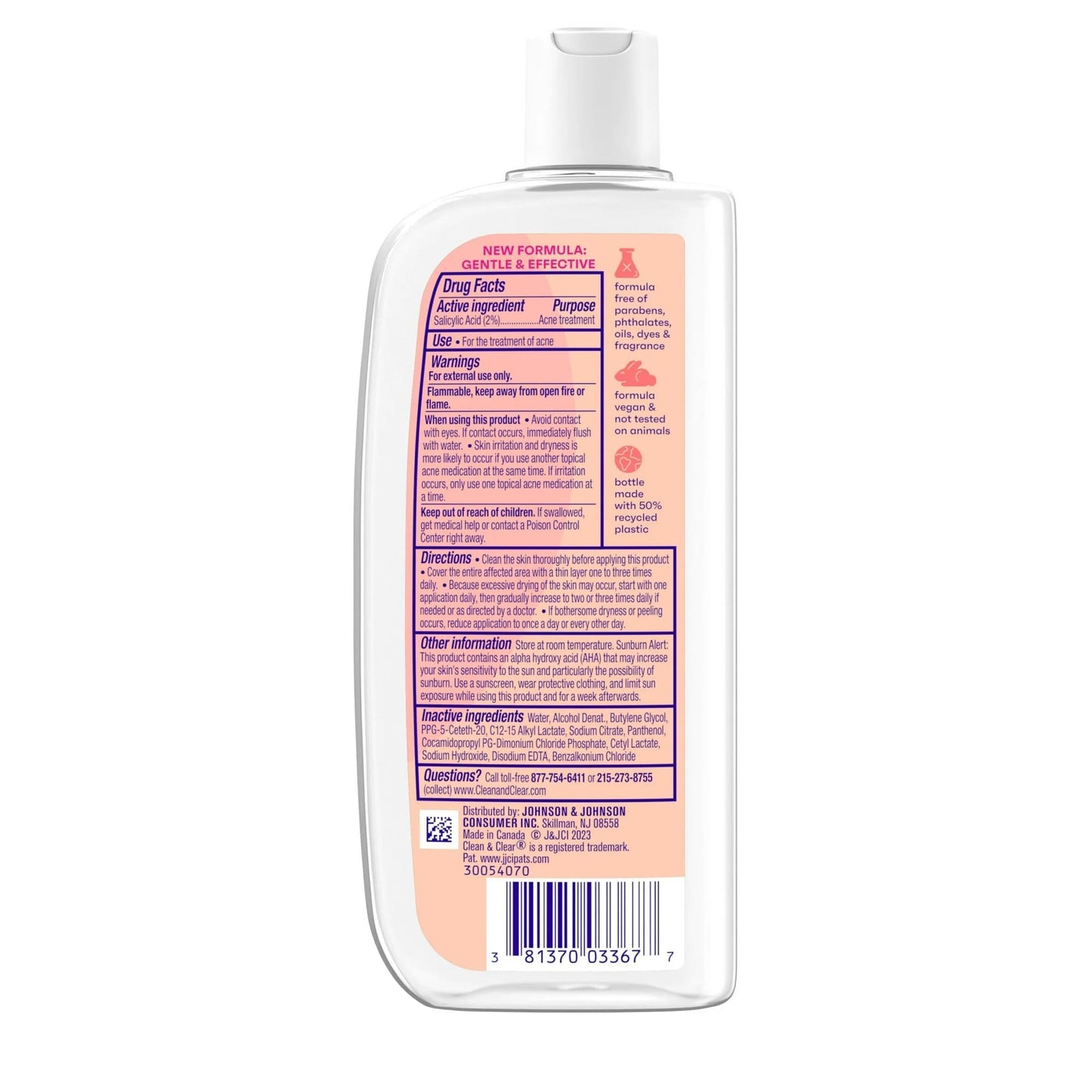 Clean & Clear Deep Cleaning Oil-Fighting Face Astringent – 8 oz, 2 Pack