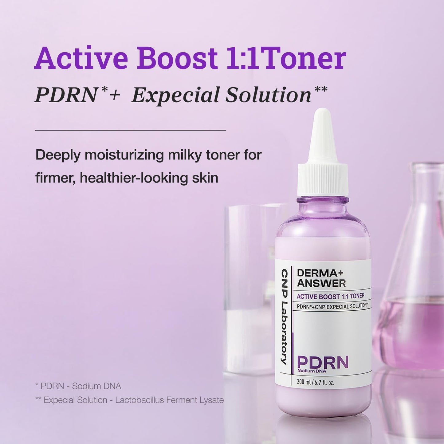 CNP PDRN Active Boost Milky Toner – Salmon DNA with Niacinamide + Rice Water