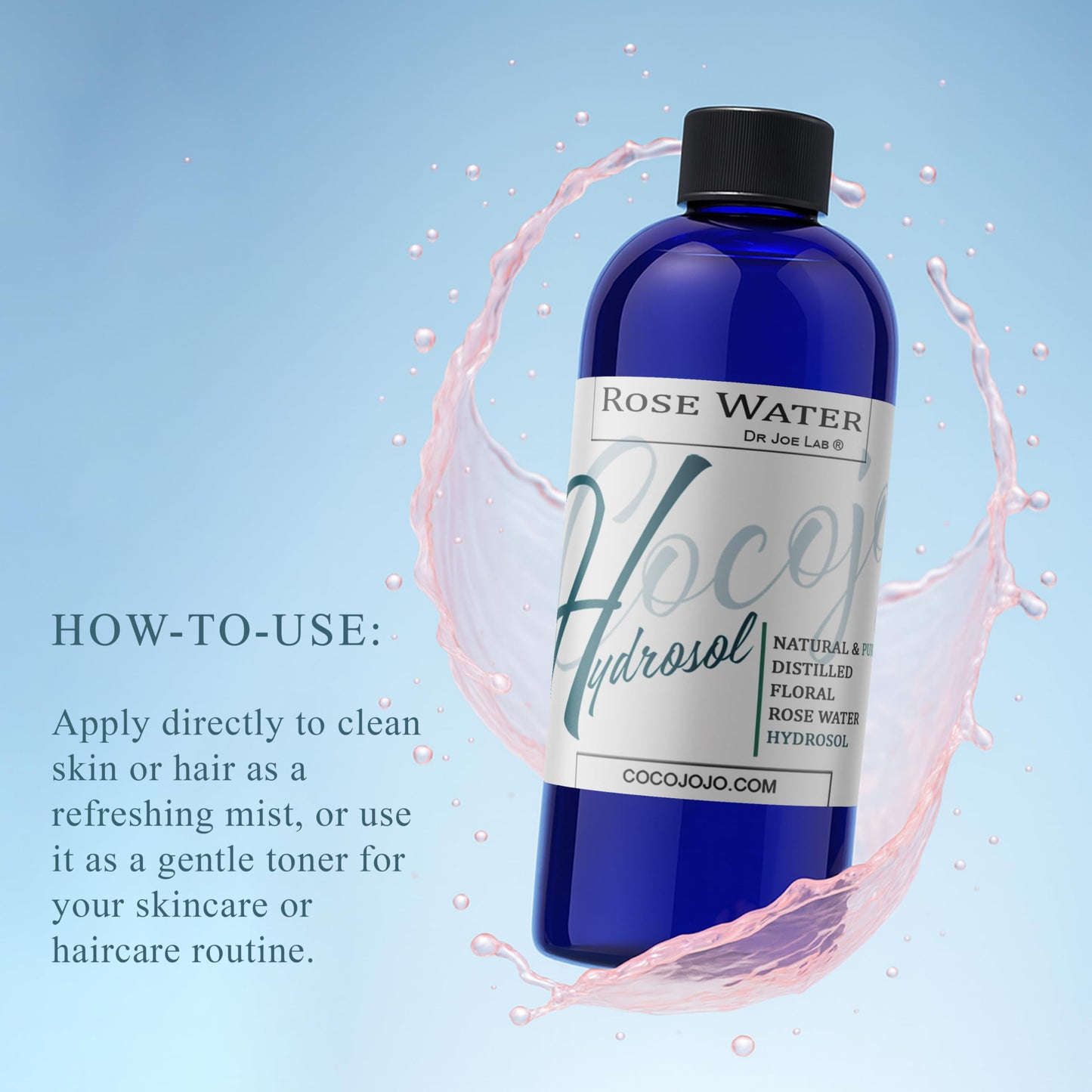 Rose Hydrosol Water Spray Toner 32 oz | Cocojojo – Alcohol-Free Hydration for All Skin Types