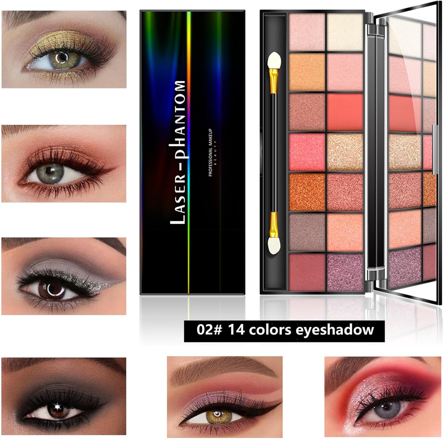 Coliusa All-in-One Makeup Kit for Women | Complete Set with Eyeshadow Palette, Foundation, Lip Gloss