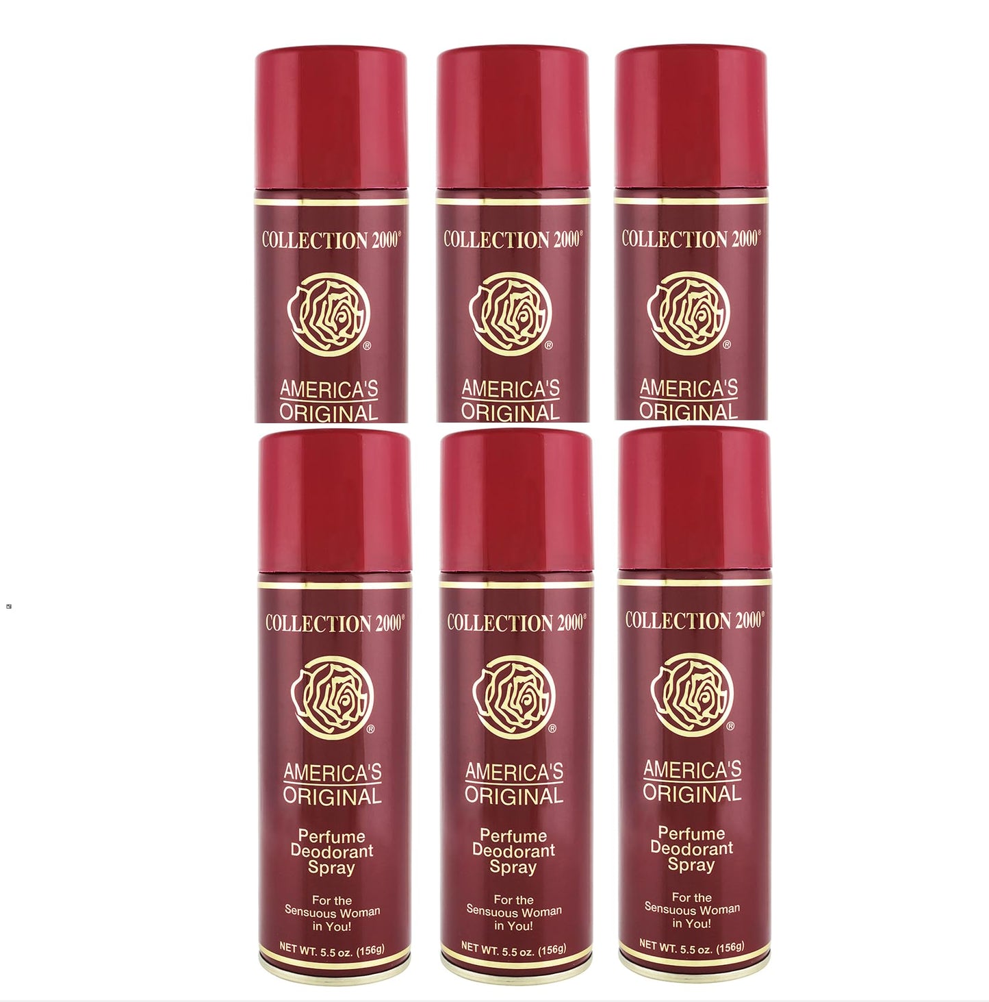 Original Collection 2000 Spray Deodorant for Women – 6 Pack, 5.5oz (156g)