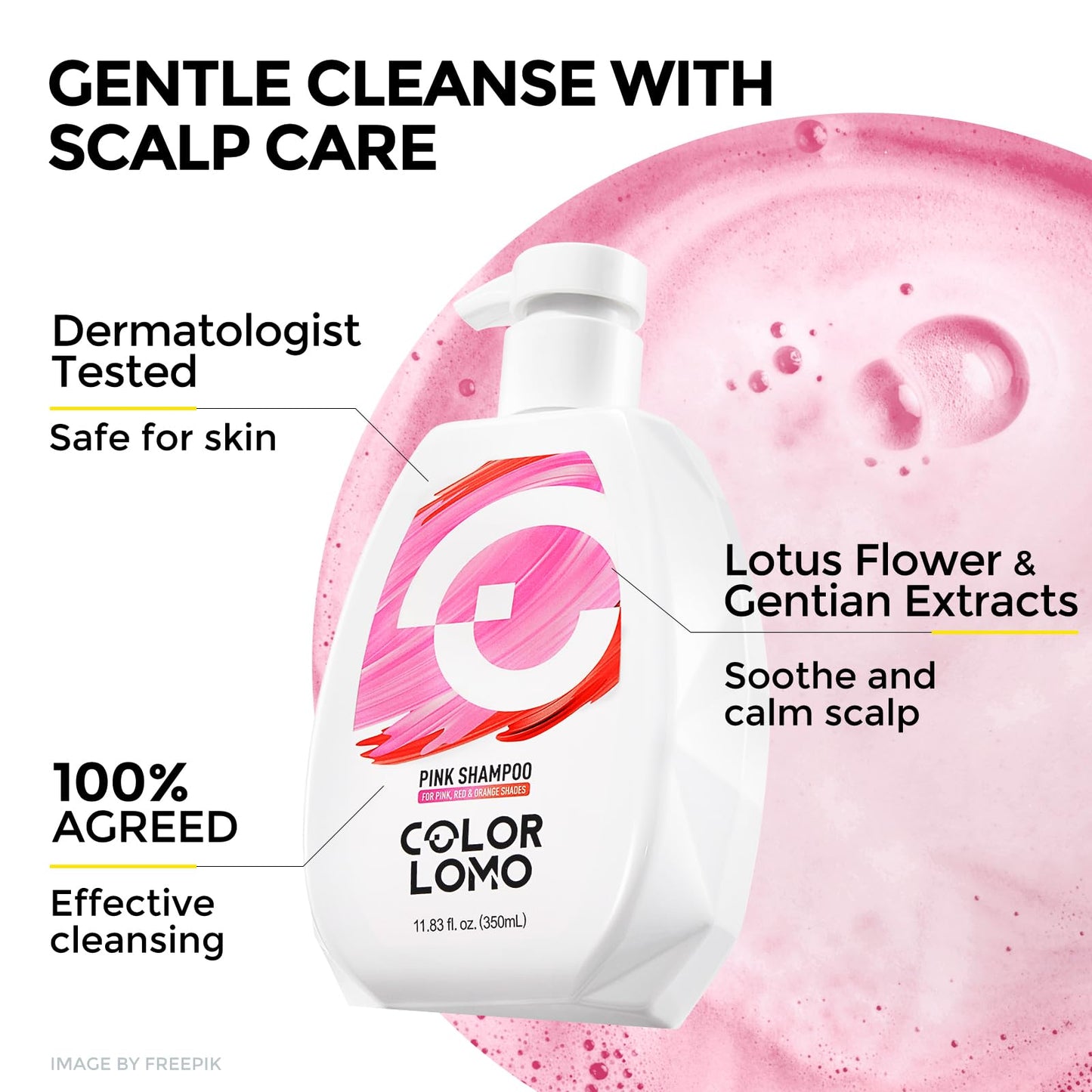 COLORLOMO Ultra Color Safe Shampoo for Pink Hair | Prolong Color Vibrancy & Shine
