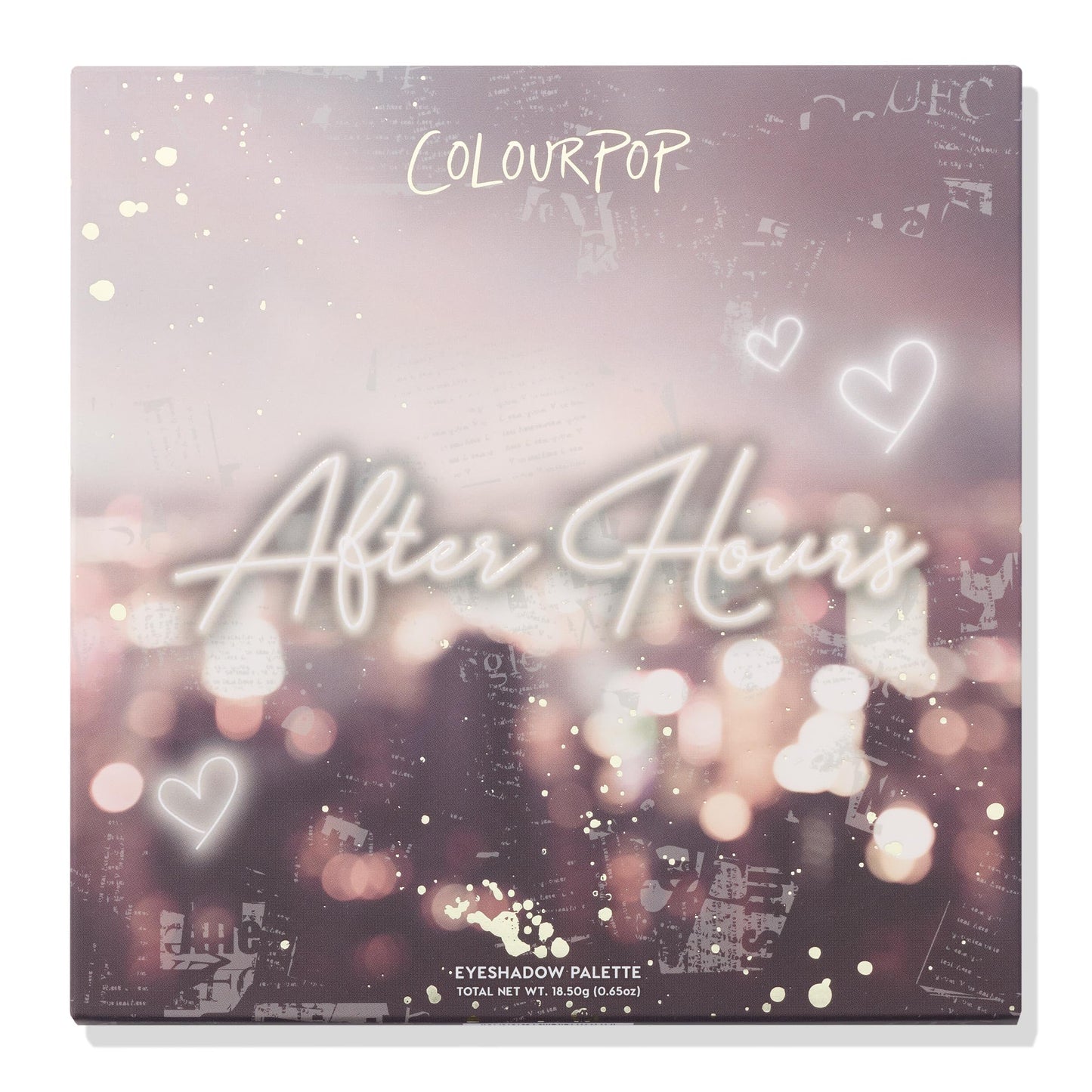 ColourPop After Hours Eyeshadow Palette – Smoky Mauve Matte, Metallic & Glitter Finishes