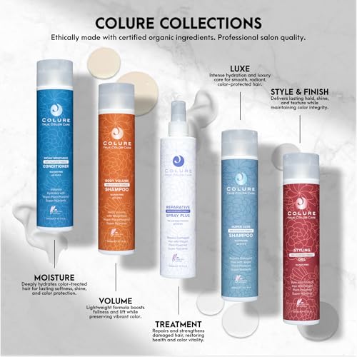 COLURE Leave-In Spray Plus – pH-Balancing Sealer & Detangler, Color Protection & Frizz Control, 10 oz