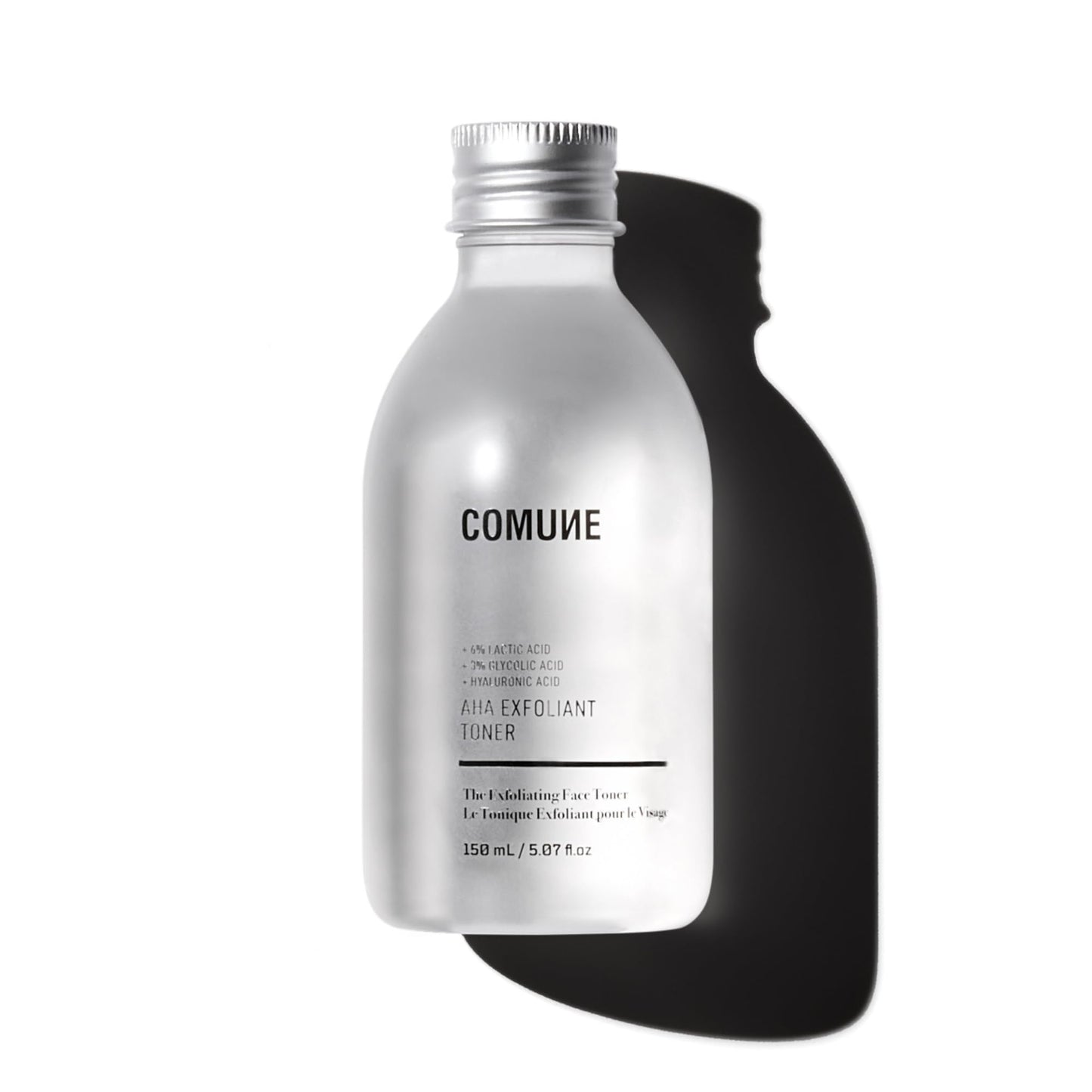 COMUNE AHA Exfoliant Toner — 6% Lactic Acid, 3% Glycolic Acid, Hyaluronic Acid | Gentle Exfoliation & Hydration