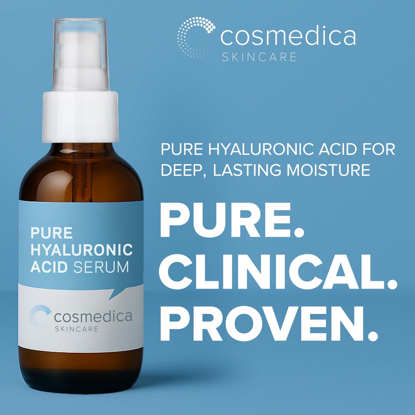 Cosmedica Hyaluronic Acid Serum – 4 fl oz Hydration & Anti-Aging | Cosmedica Skincare