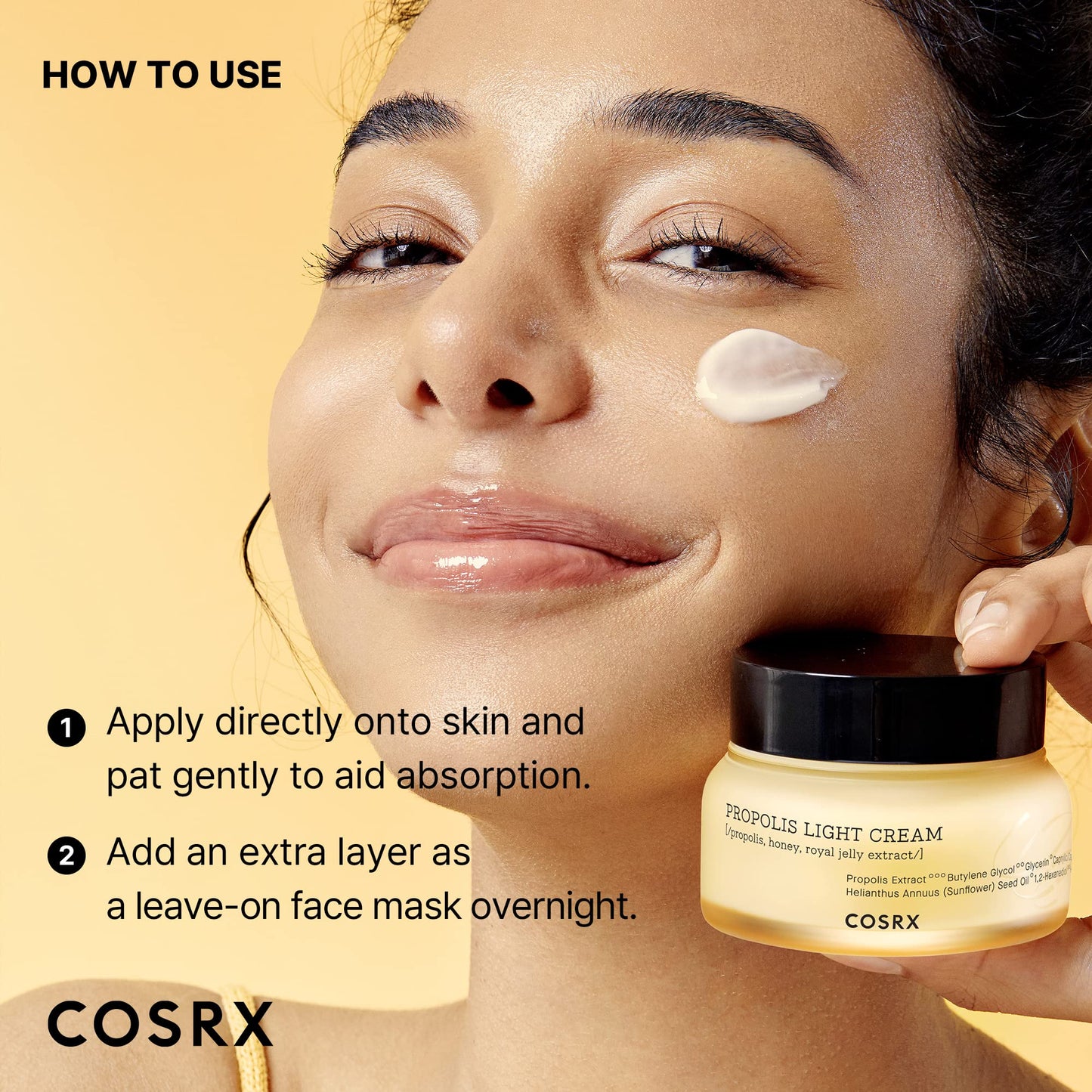 COSRX Full Fit Propolis Light Cream – 64.5% Propolis, Hydrating Day & Night Moisturizer
