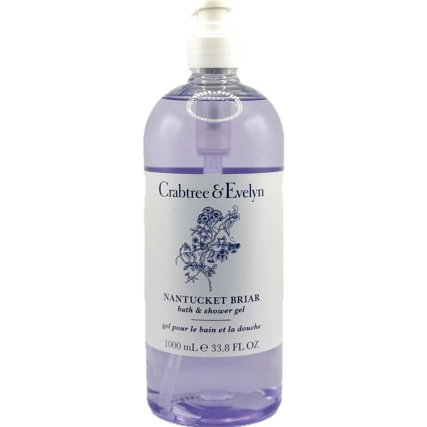 Crabtree & Evelyn Nantucket Briar Bath and Shower Gel – 33.8 oz Pump Bottle