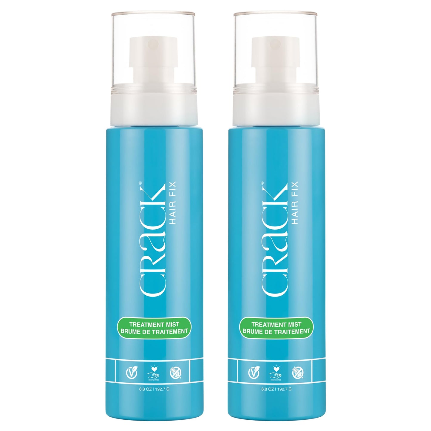 Crack HAIR FIX Mist Spray – Moisturizes & Protects Hair From Dryness & Thermal Damage | 6 oz, 2 Pack