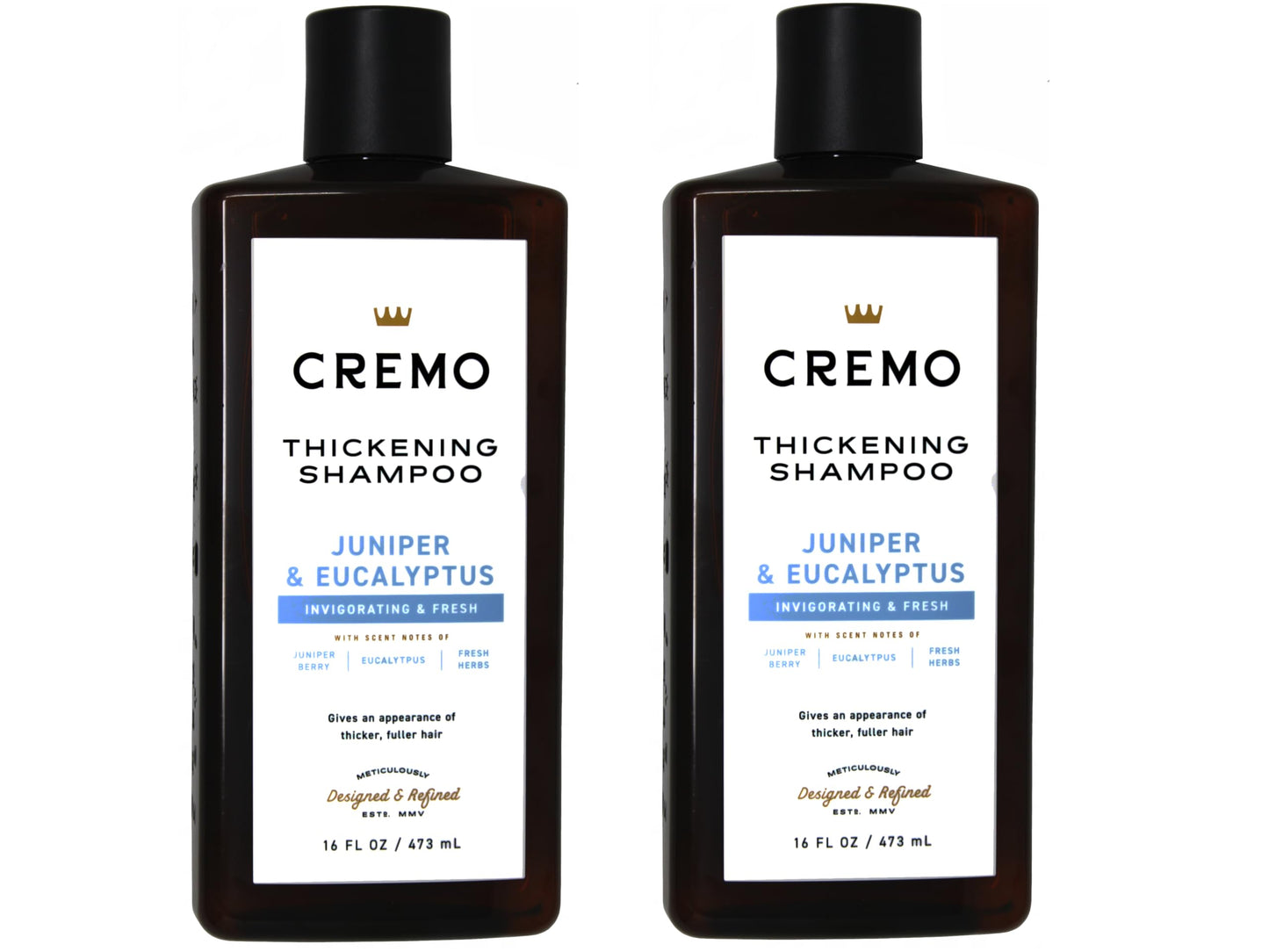 Cremo Barber Grade Juniper & Eucalyptus Thickening Shampoo – 2-Pack