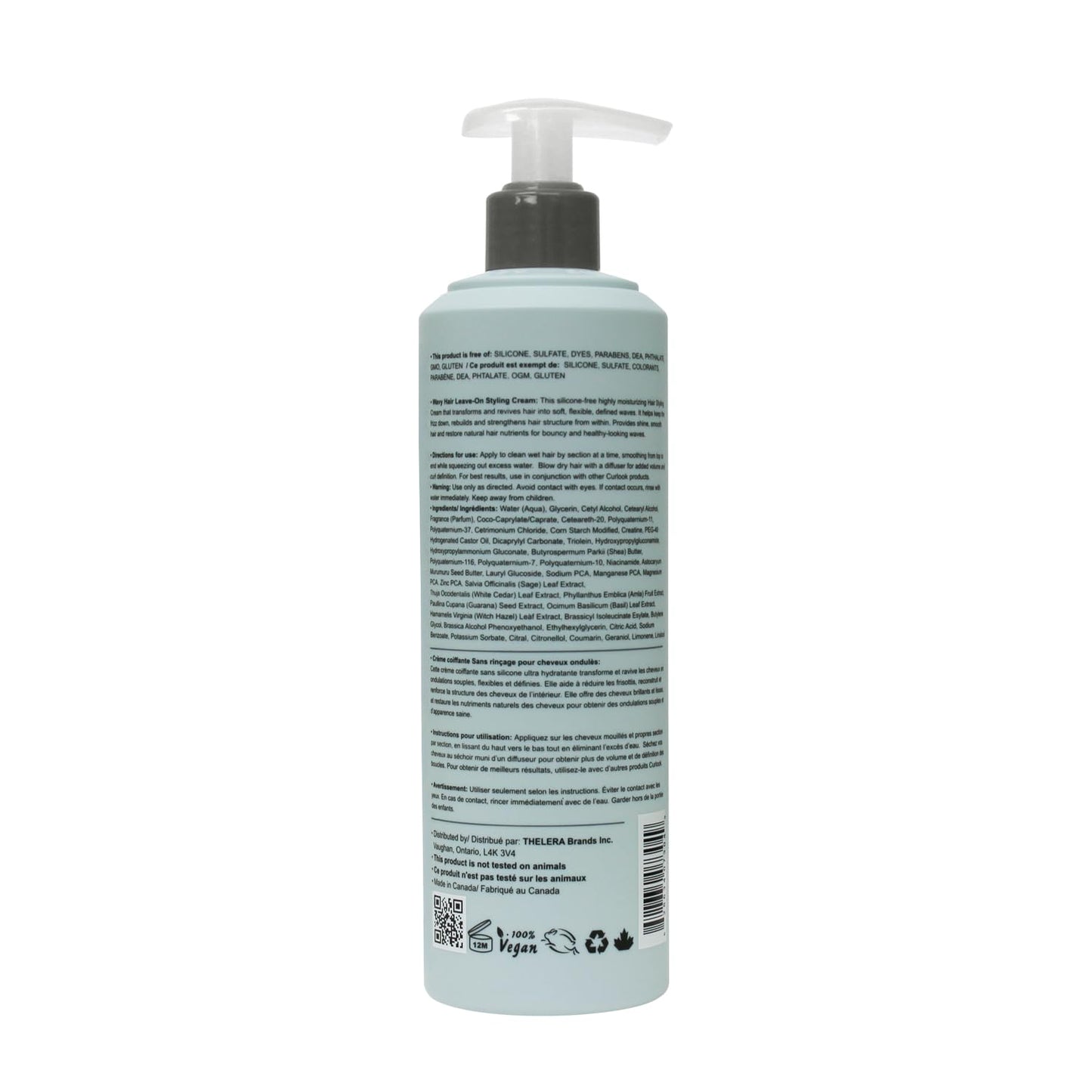 CURLOOK Wavy Hair Styling Cream | Silicone-Free 400ml for Soft, Defined Waves