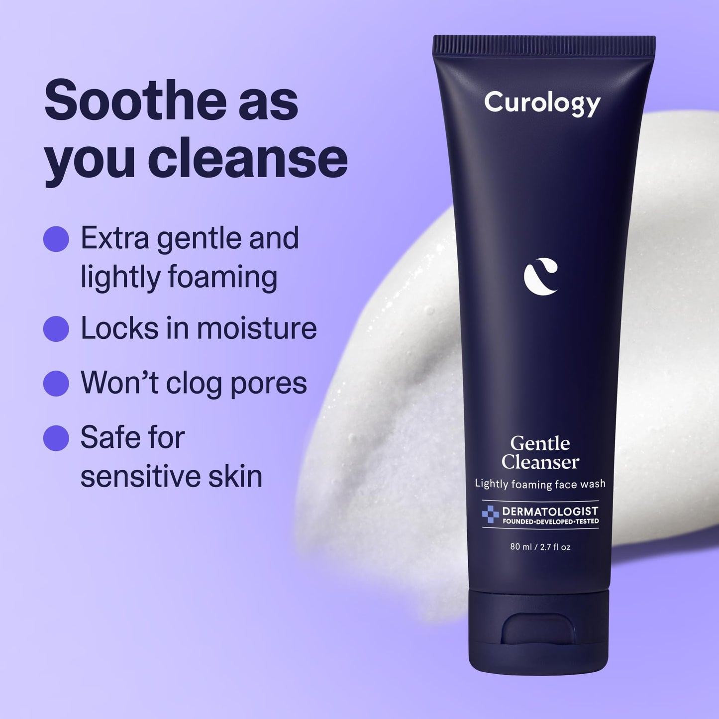 Curology Everyday Skincare Bundle: Gentle Cleanser, Acne Body Wash, Hyaluronic Gel Moisturizer