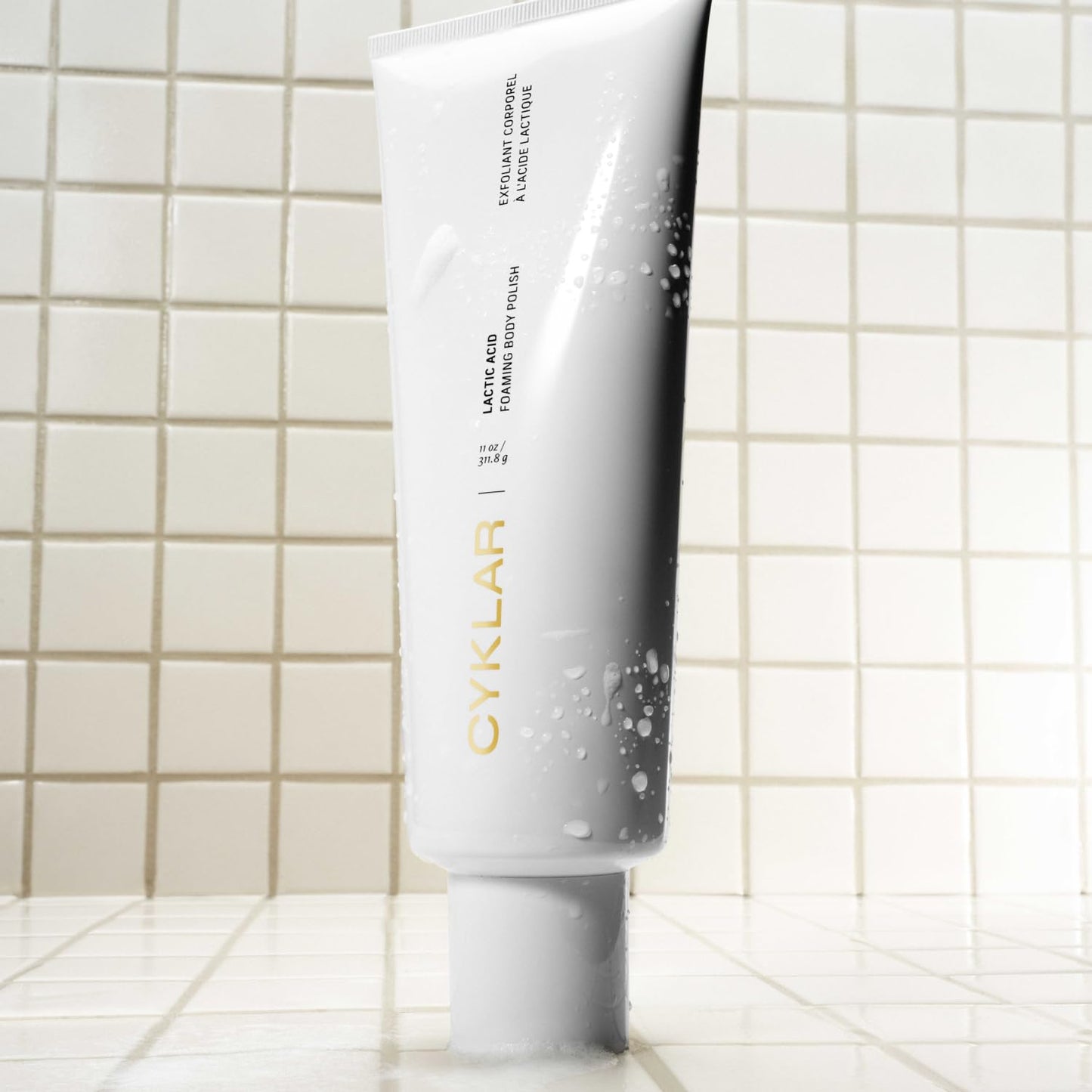 CYKLAR Lactic Acid Body Polish – AHAs + Volcanic Pumice, Fragrance-Free, 11 oz