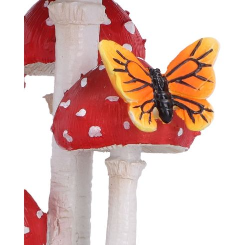 Mushroom Toadstool Book Figurine