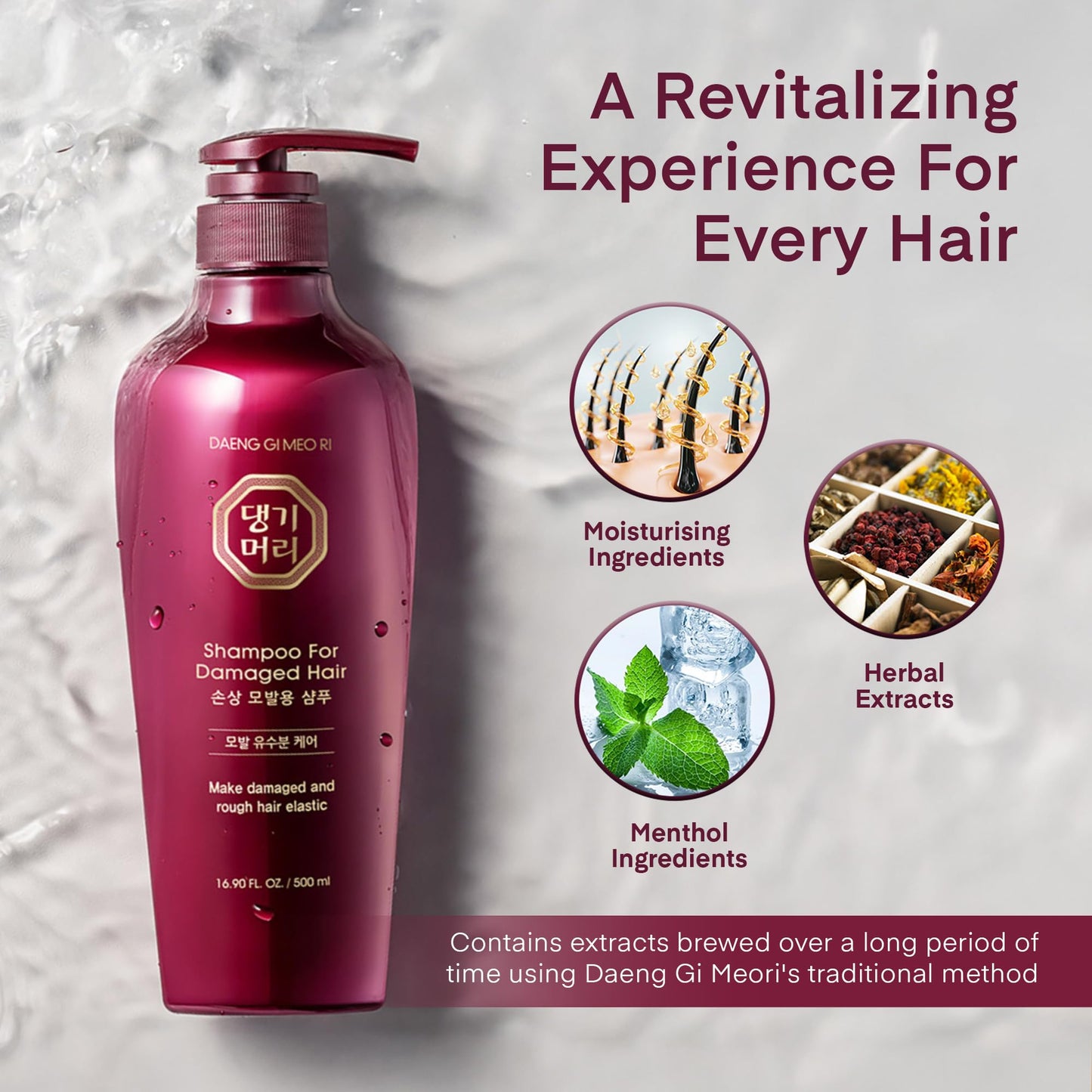 Daeng Gi Meo Ri Oily Scalp Care Shampoo & Conditioner Set – Refreshing, Strengthening & Dandruff-Reducing (16.9 fl oz each)