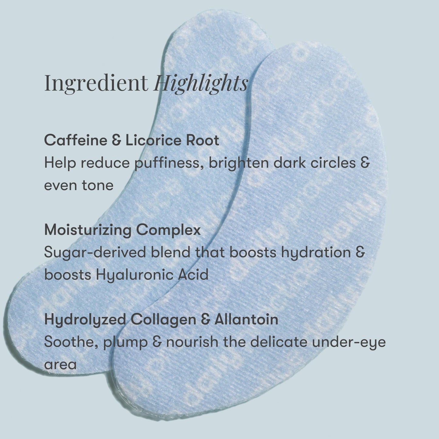 Daily Practice by Dr. B: Brighten & Hydrate Under Eye Patches – Cooling Hydrogel Masks for Dark Circles & Puffiness