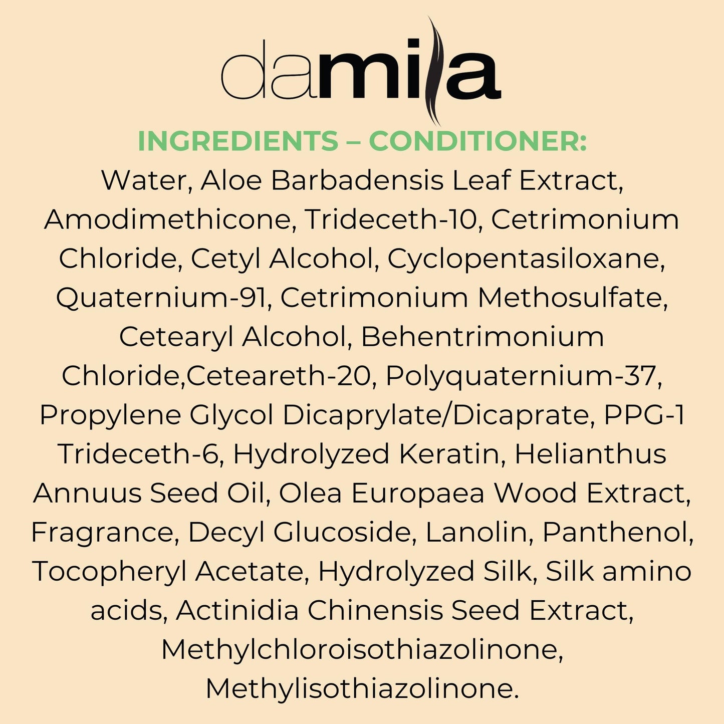 Damila Salt & Sulfate Free Shampoo & Conditioner for Keratin & Color-Treated Hair – Professional Keratin Value Pack (16.9 oz)