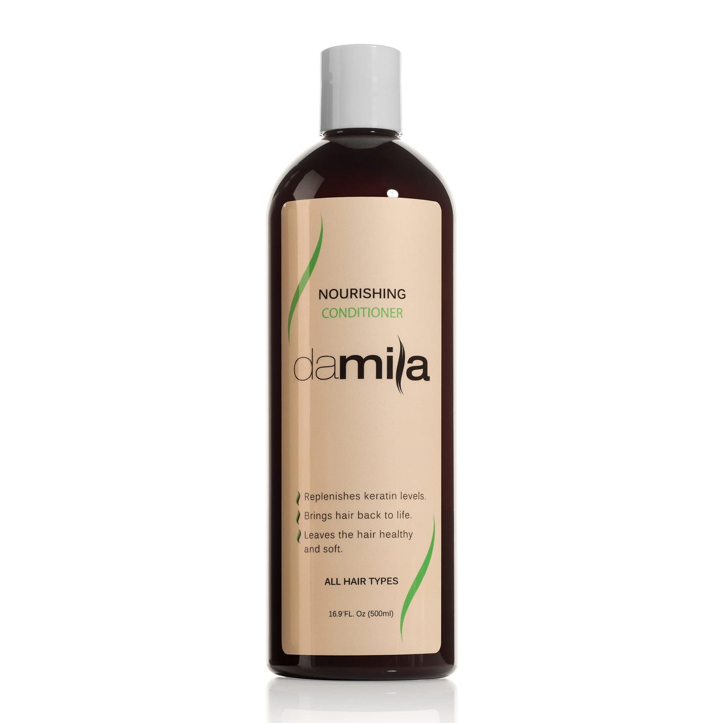 Damila Nourishing Conditioner with Keratin & Aloe Vera – For Damaged, Frizzy, Curly & Dry Hair (16.9 oz)