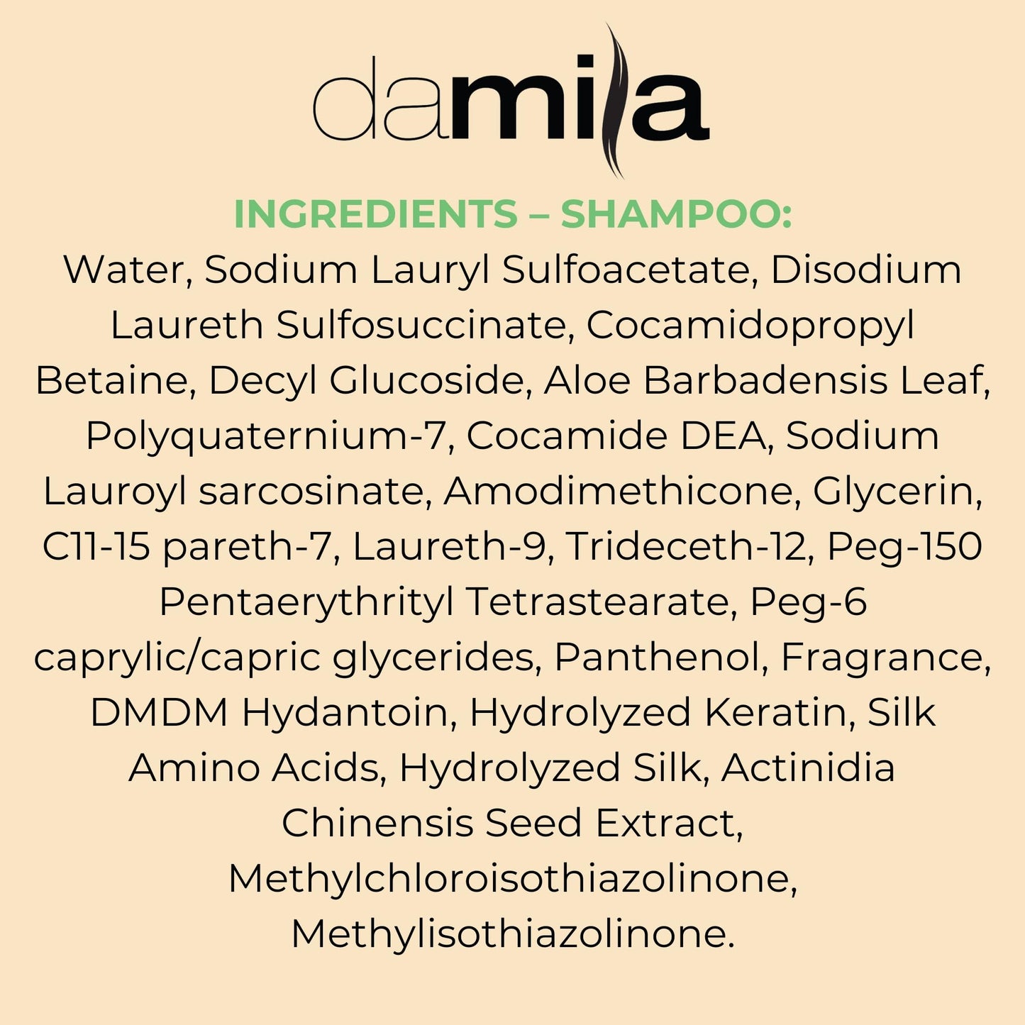 Damila Salt & Sulfate Free Shampoo & Conditioner for Keratin & Color-Treated Hair – Professional Keratin Value Pack (16.9 oz)