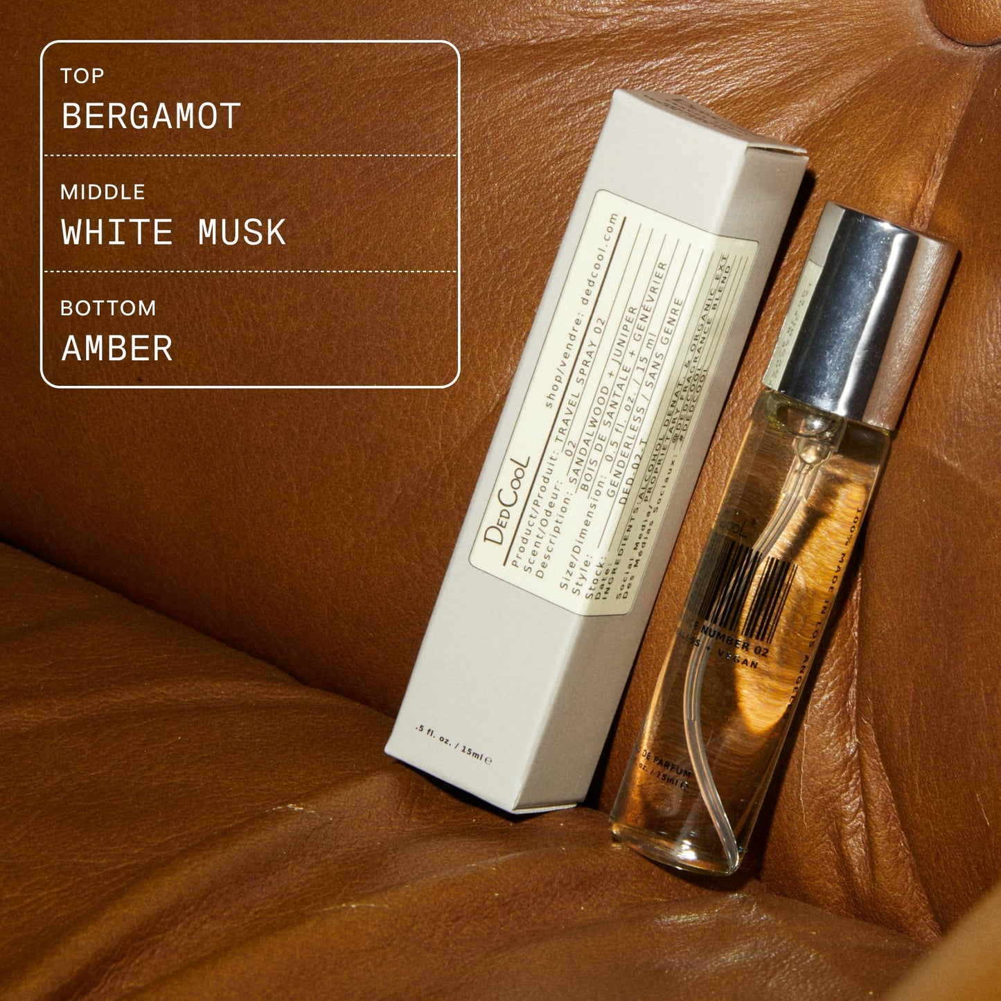 DedCool Xtra Milk Eau de Parfum – Unisex Luxury Fragrance | Bergamot, White Musk & Amber | 15 mL