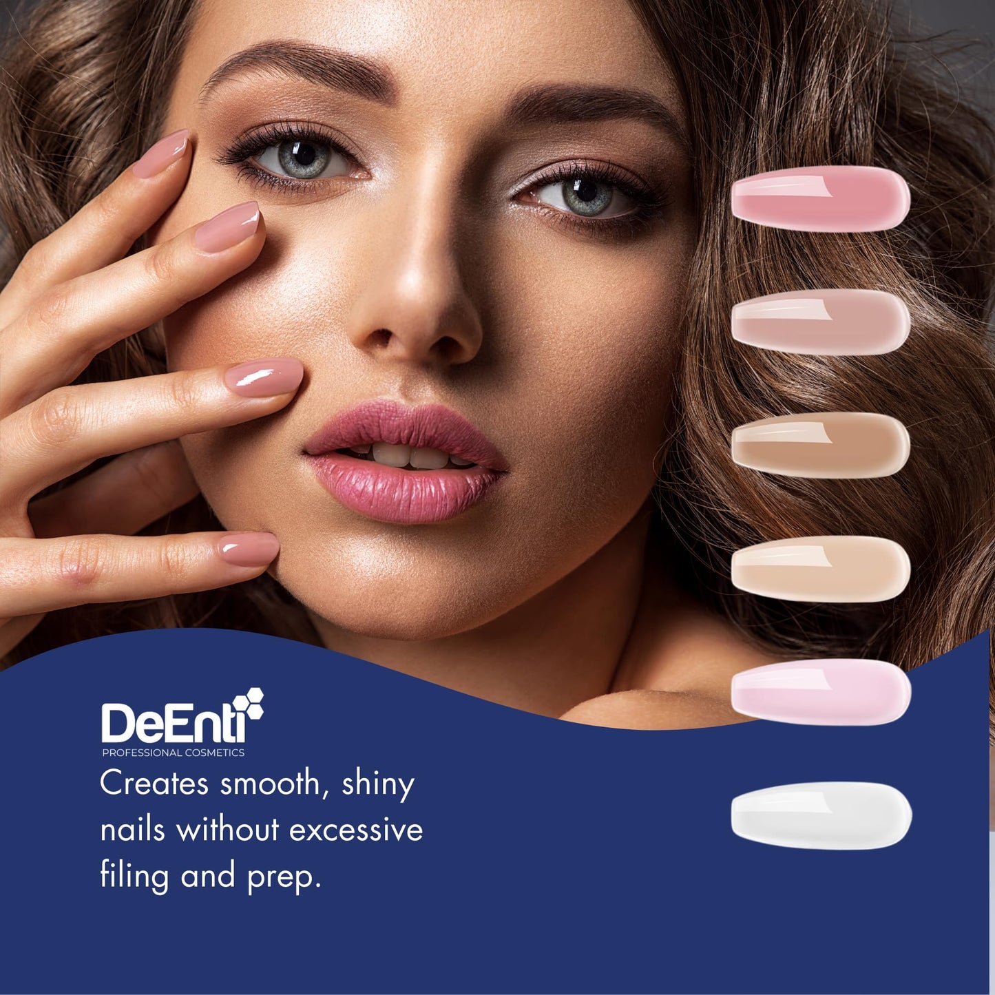 DeEnti Acrylic Nail Powder Dark Pink 4oz – Professional Grade Bubble-Free, Long-Lasting for Extensions & Fake Nails