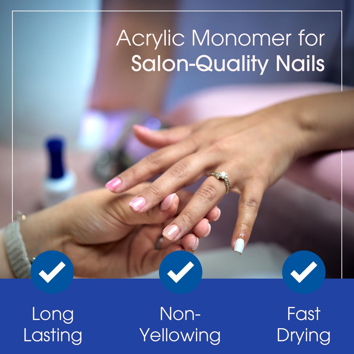 DeEnti Nomma Plus Professional Liquid Monomer – Non-Yellowing EMA Nail Liquid (8oz)