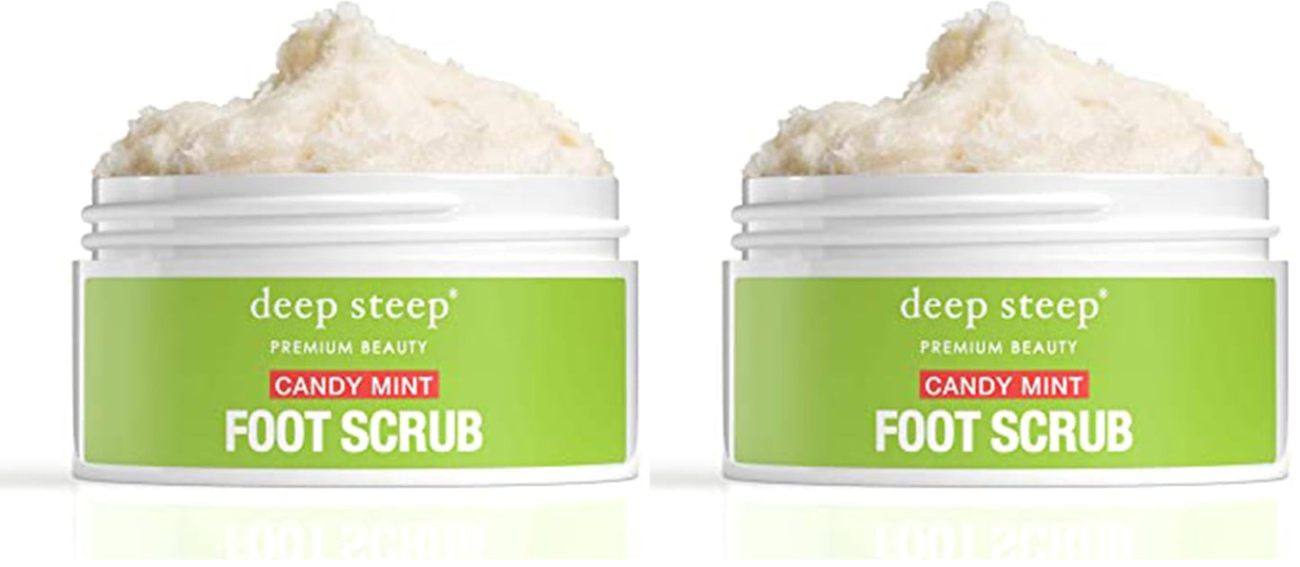Deep Steep Candy Mint Foot Scrub – 8 oz (Pack of 2)