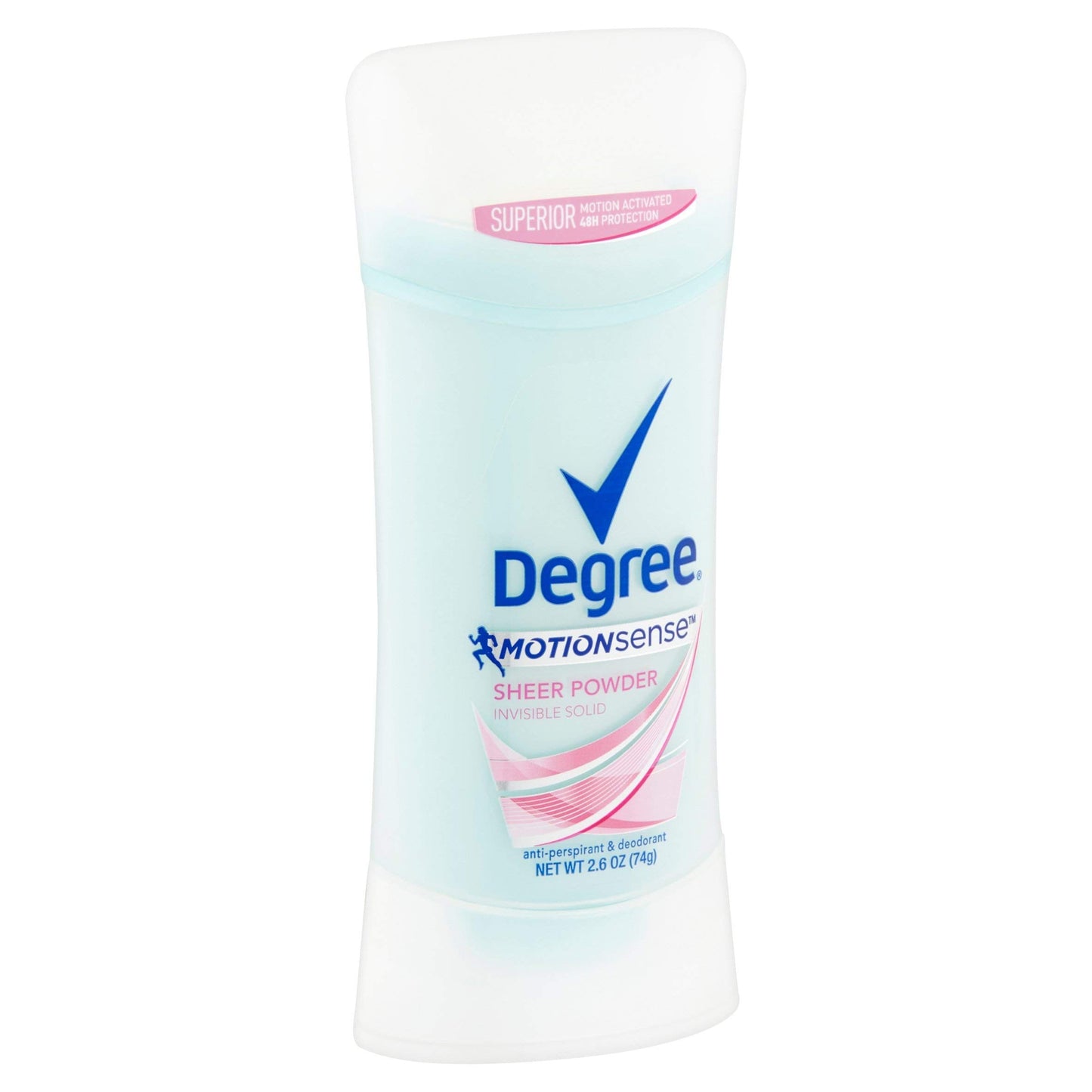 Degree Deodorant Motion Sense Sheer Powder 2.6 oz (76 ml) – Invisible Solid, 48-Hour Protection, 6 Pack