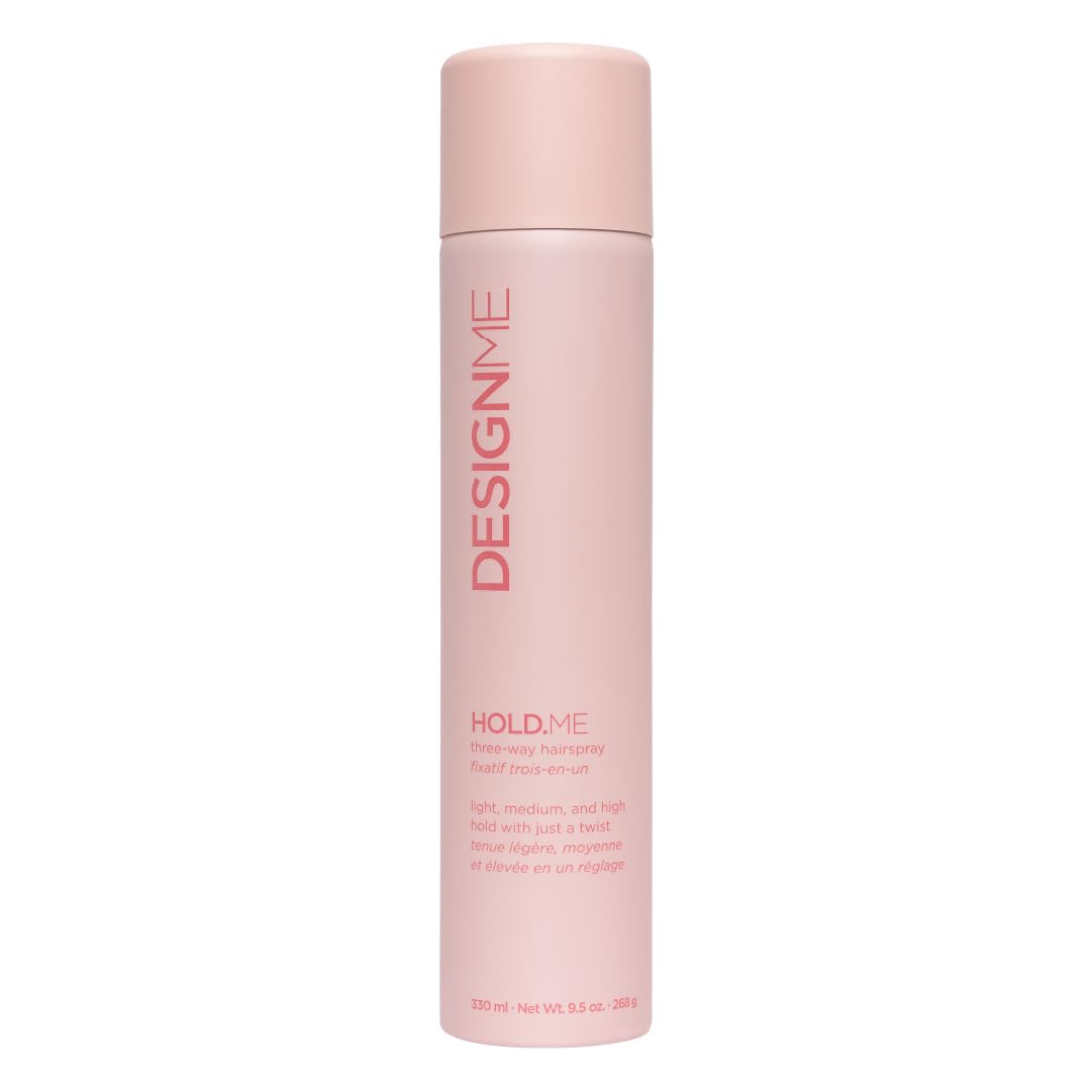 HOLD.ME Three-Way Hairspray by DESIGNME | Light, Medium & High Hold in 1 Can | 9.5 oz