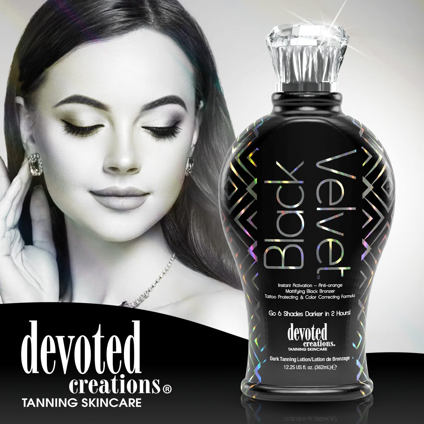 Devoted Creations Black Velvet Anti-Orange Mattifying Black Bronzer – 12.25 oz
