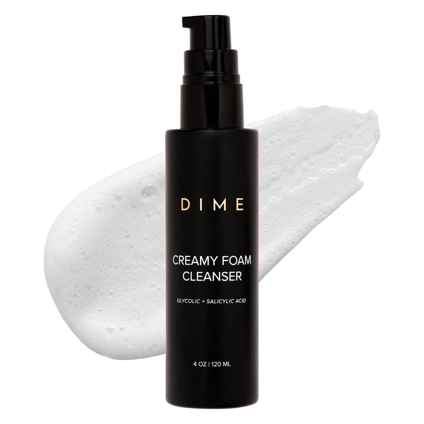 DIME Beauty Creamy Foam Cleanser | Foaming Face Wash for Oily Skin – 4 oz / 120 ml