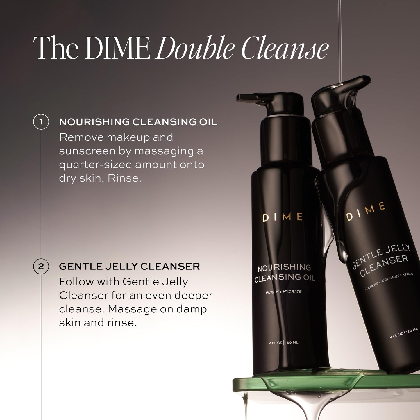 DIME Beauty Nourishing Cleansing Oil — Makeup Remover for All Skin Types, 4 fl oz