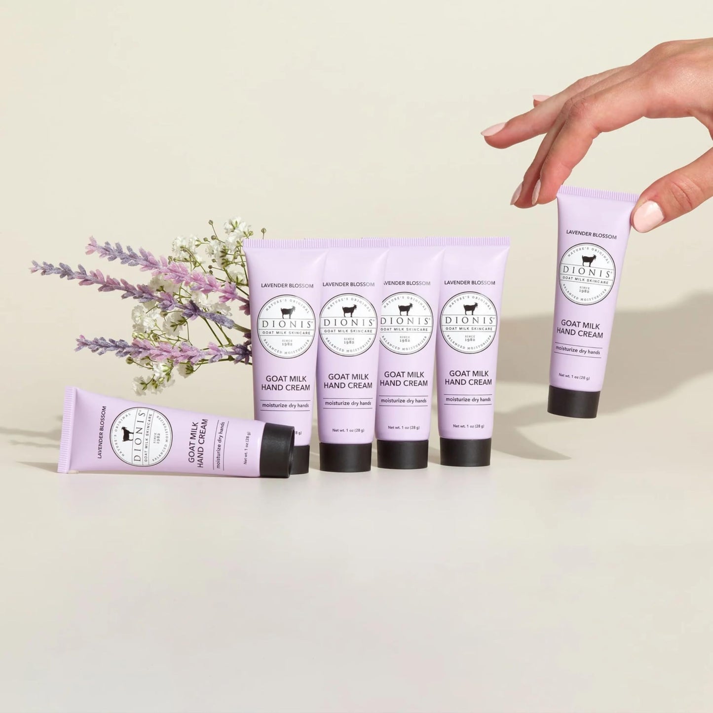 Dionis Goat Milk Hand Cream Lavender Blossom — 6 Pack