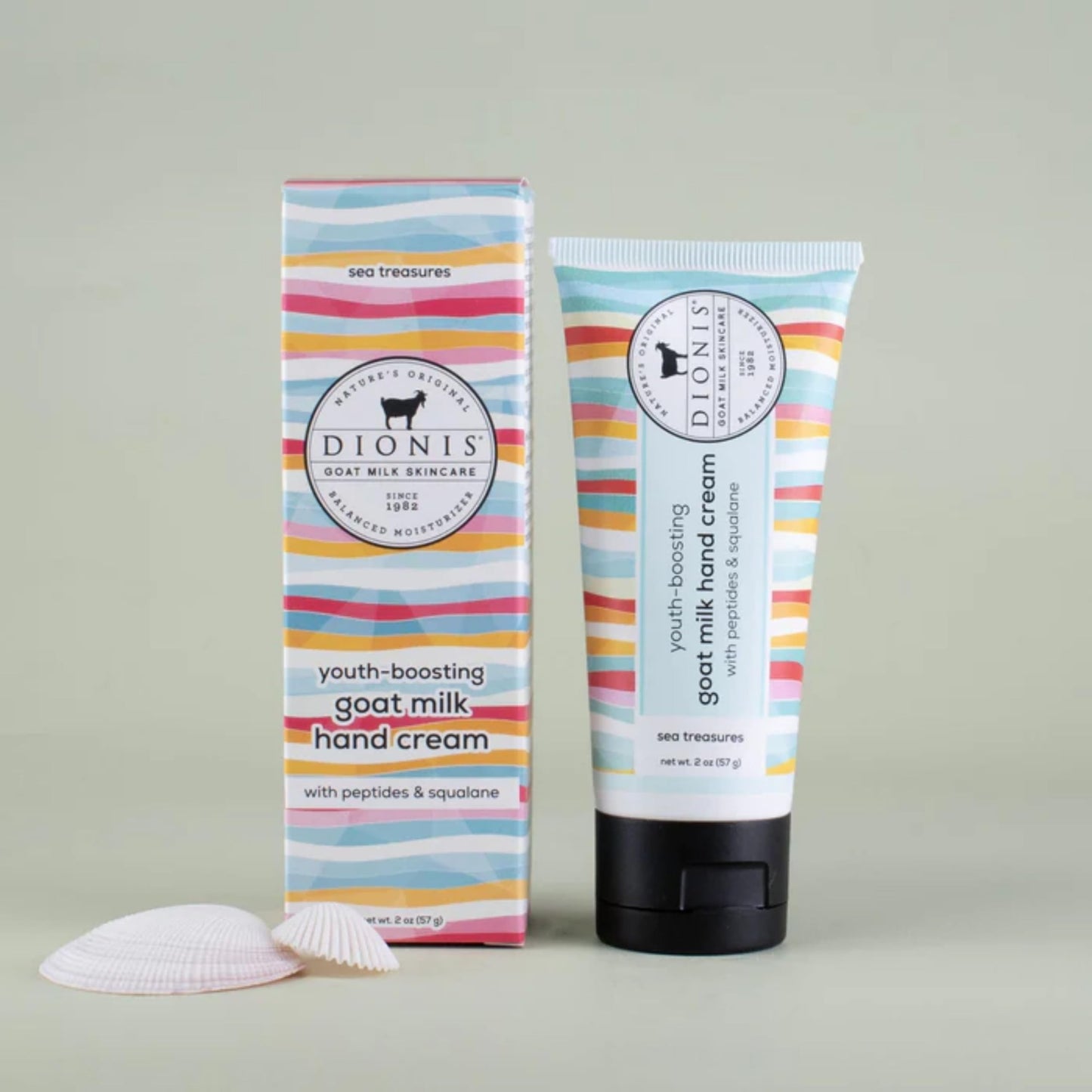 Dionis Sea Treasures Hand Cream 2oz – Goat Milk, Peptides & Squalane