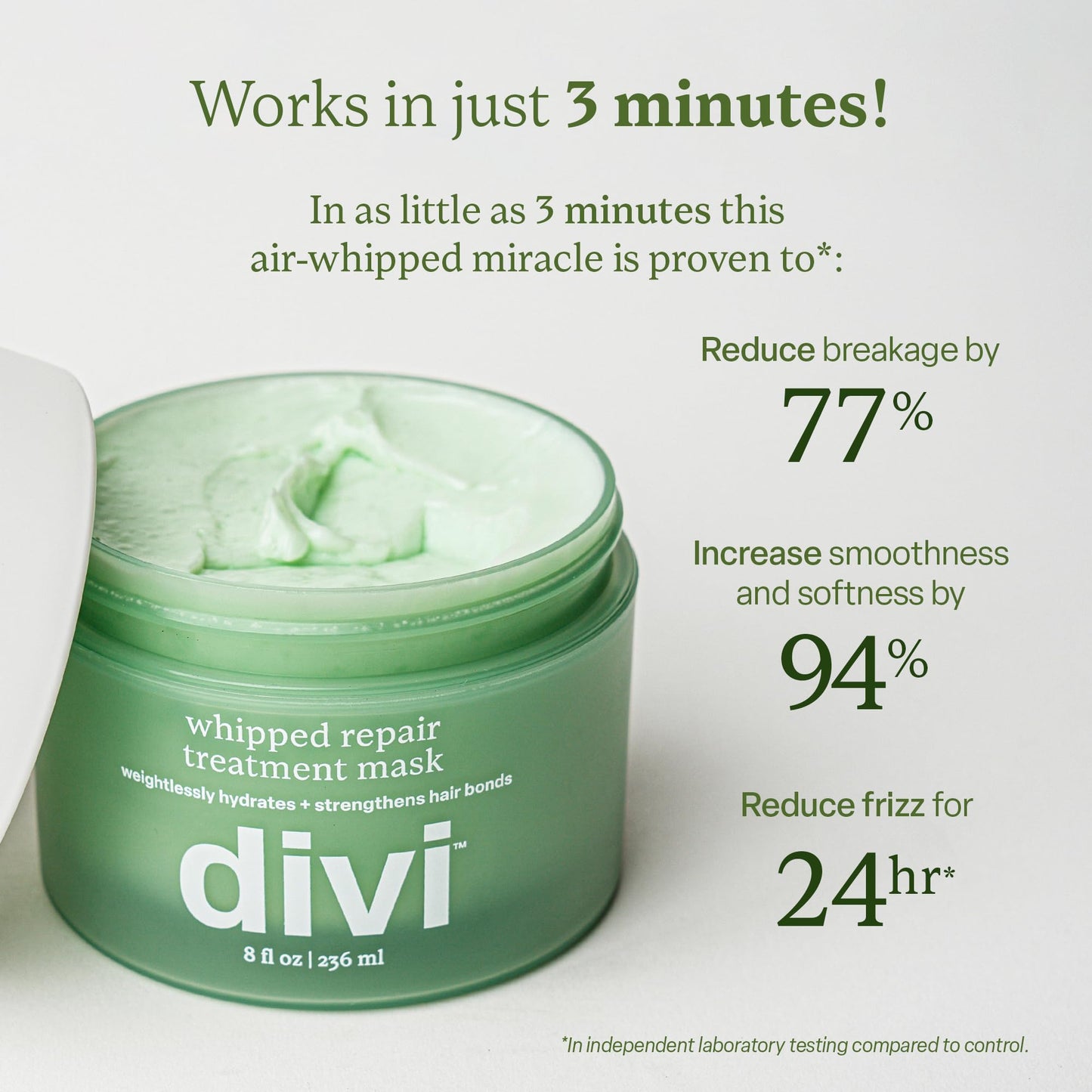 Divi Whipped Repair Hair Mask – Deep Conditioning for Dry, Damaged & Color-Treated Hair (8 oz)