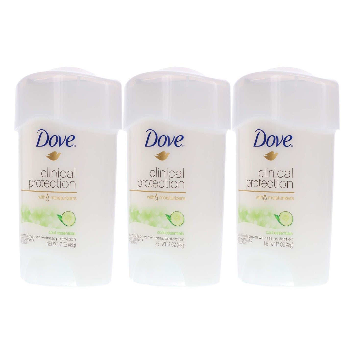 Dove Clinical Protection Cool Essentials Anti-Perspirant Deodorant – 3 Pack