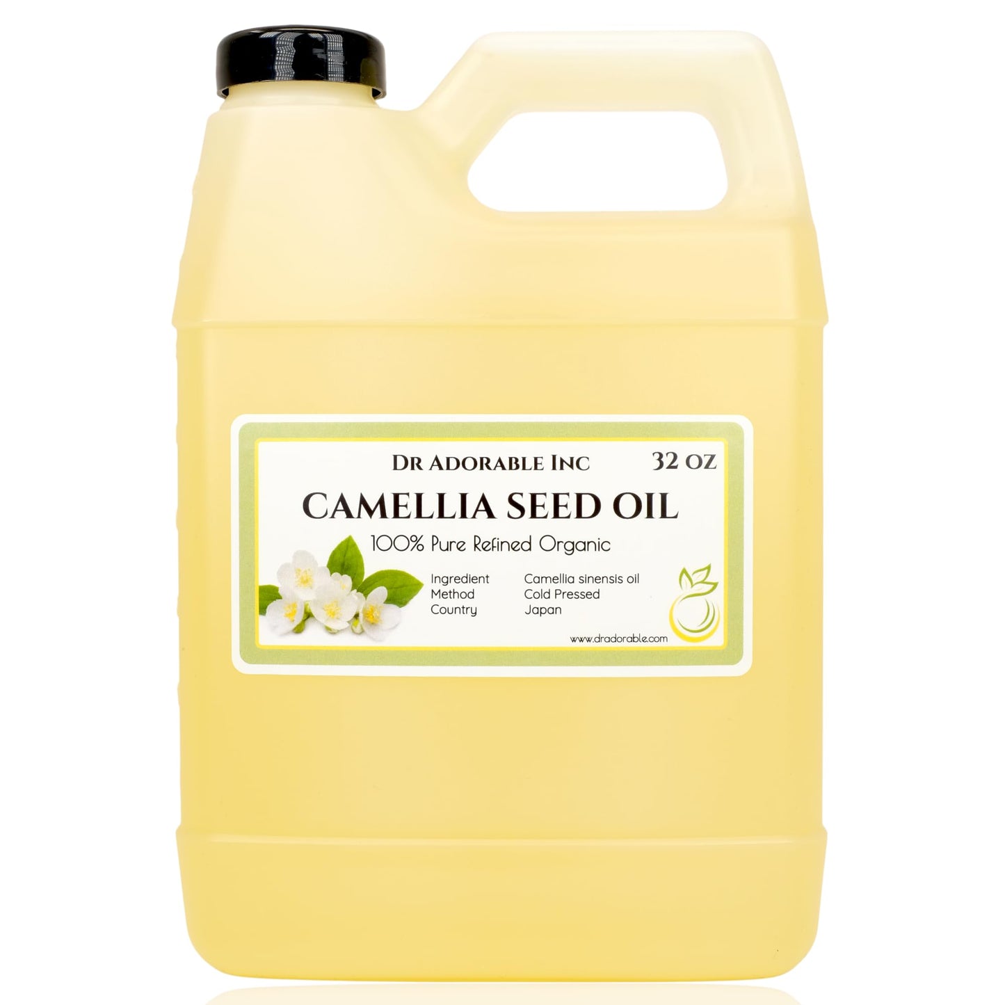 Dr Adorable Camellia Seed Oil - 32 oz, 100% Pure, Cold Pressed, Organic