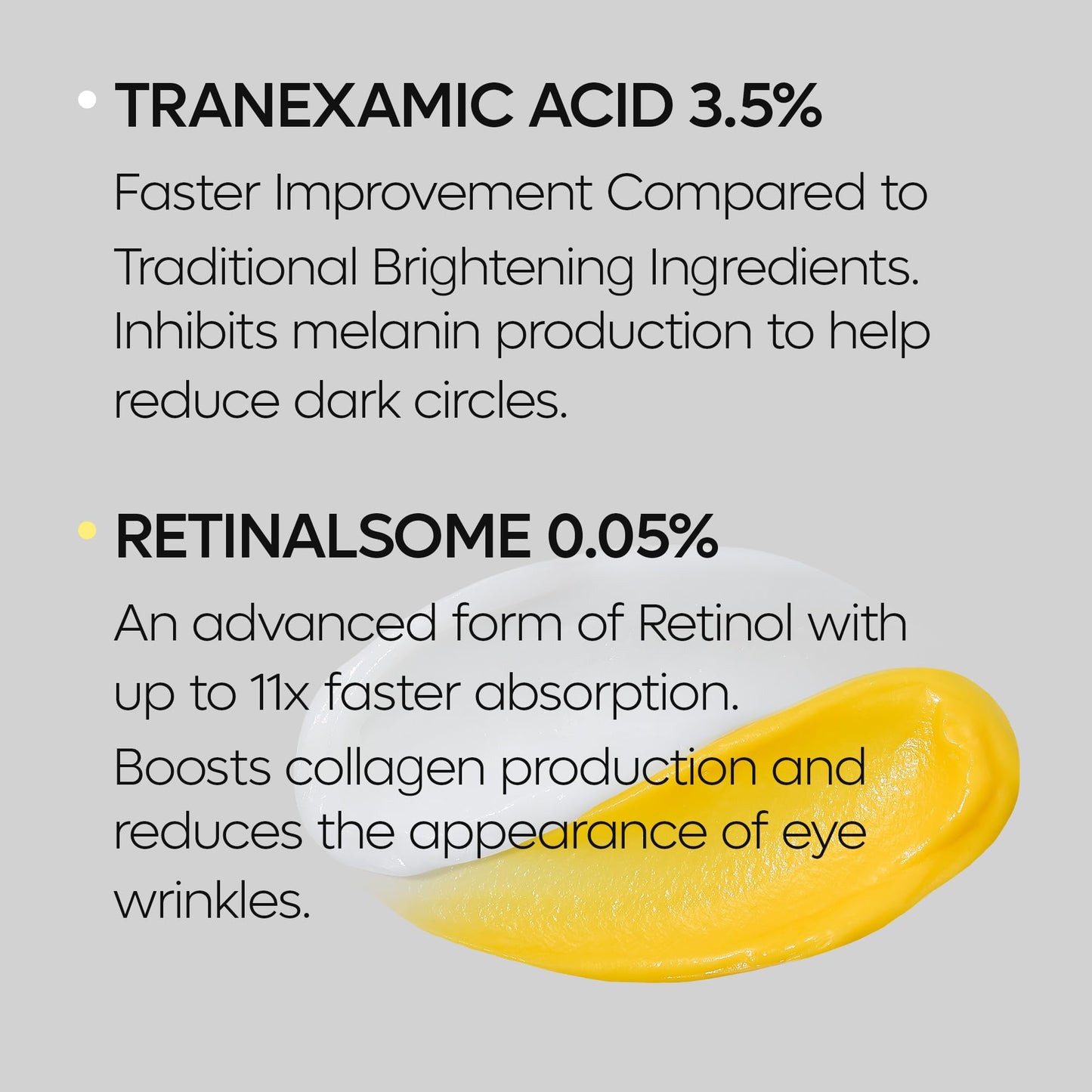 Dr.Melaxin TX Dual Eye Cream with Tranexamic Acid, Adenosine & Niacinamide | Dark Circle Repair | 50ml