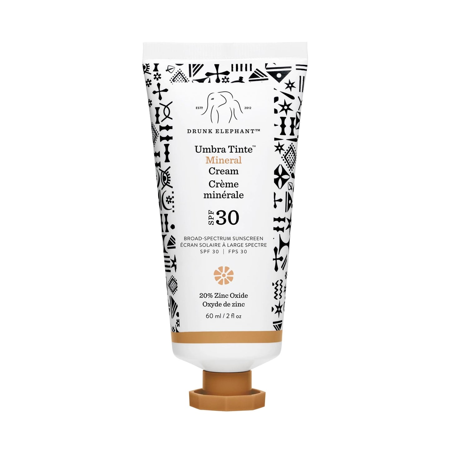 Drunk Elephant Umbra Tinte Mineral Cream SPF 30 – 60 ml / 2 oz – Fragrance-Free Mineral Sunscreen