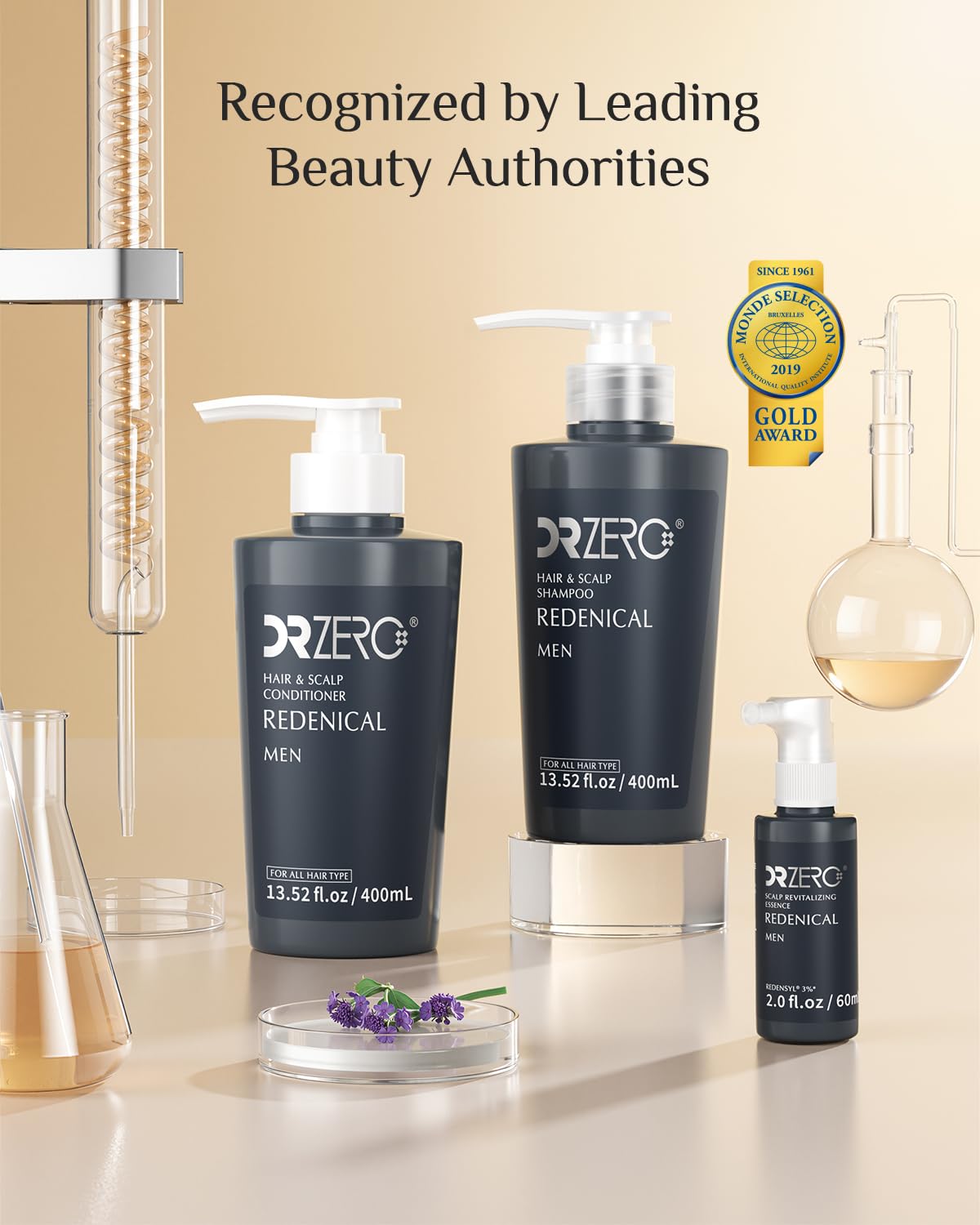 DR ZERO 3% Redensyl Hair Growth Serum for Men – Scalp Care & Regrowth (60ml)