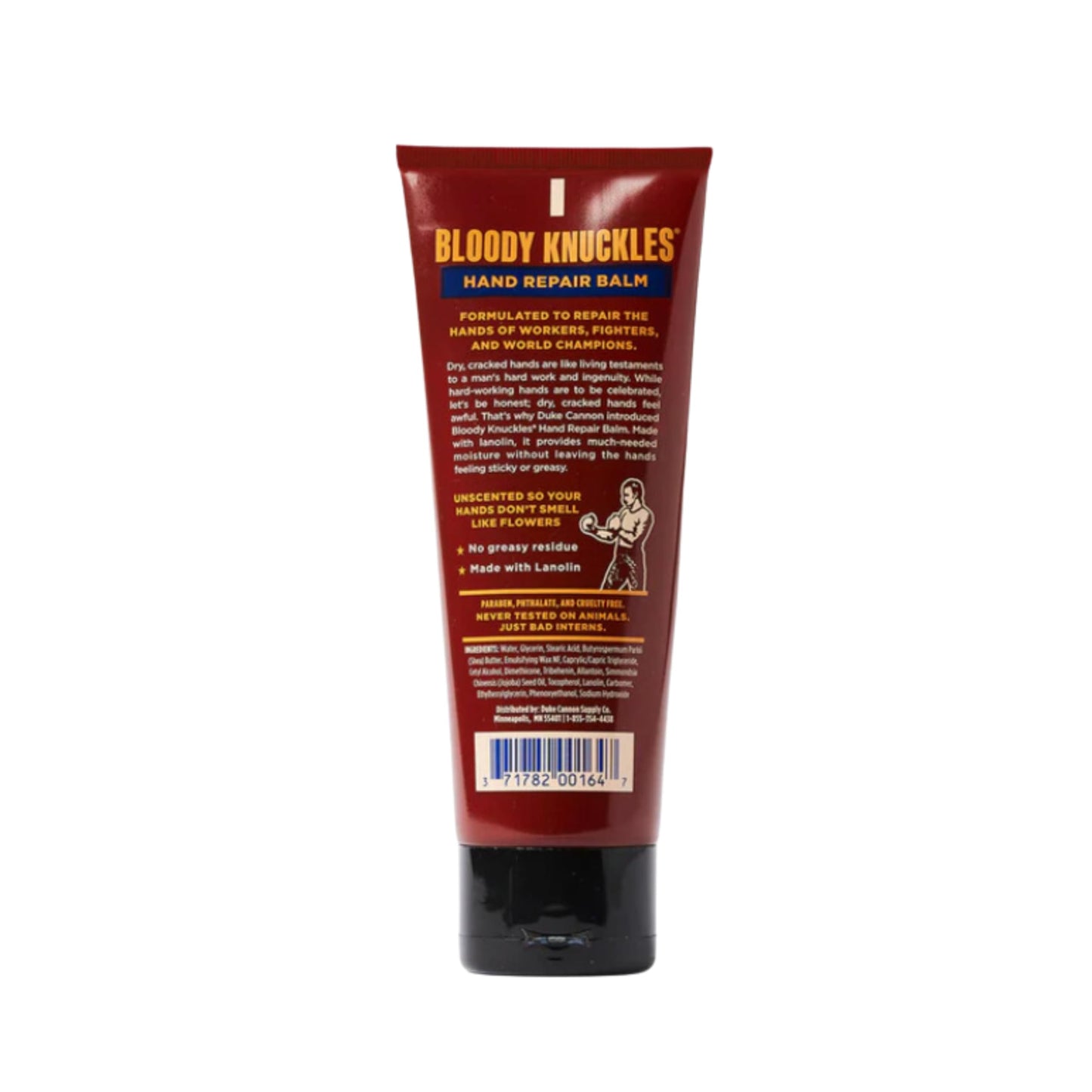 Duke Cannon Bloody Knuckles Hand Repair Balm – Travel Size 3 oz, Unscented, Non-Greasy (4 Pack)