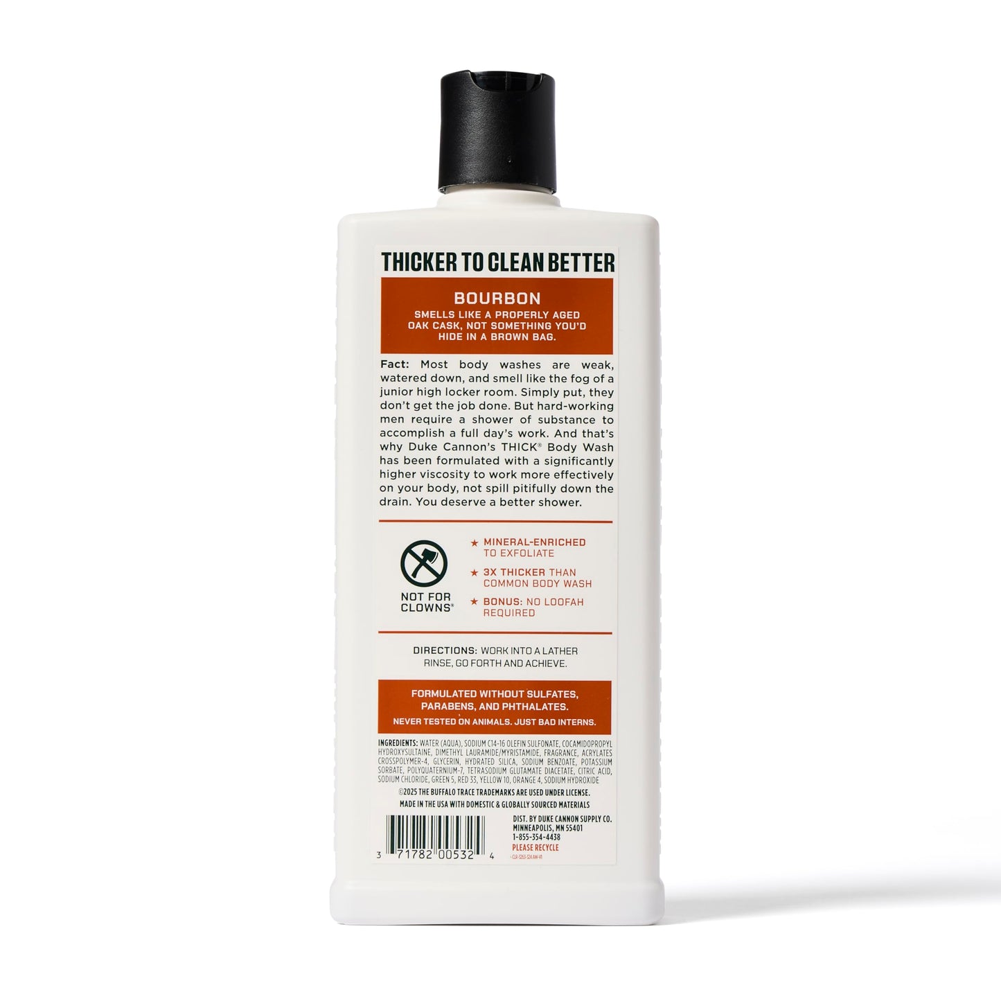 Duke Cannon Thick High Viscosity Body Wash – 3X Thicker, 18oz (Sawtooth, Midnight Swim & Bourbon)
