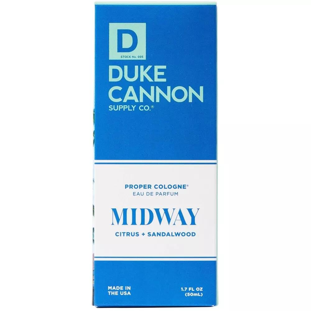 Duke Cannon Proper Cologne Midway – Citrus & Cedarwood | 1.7 fl oz