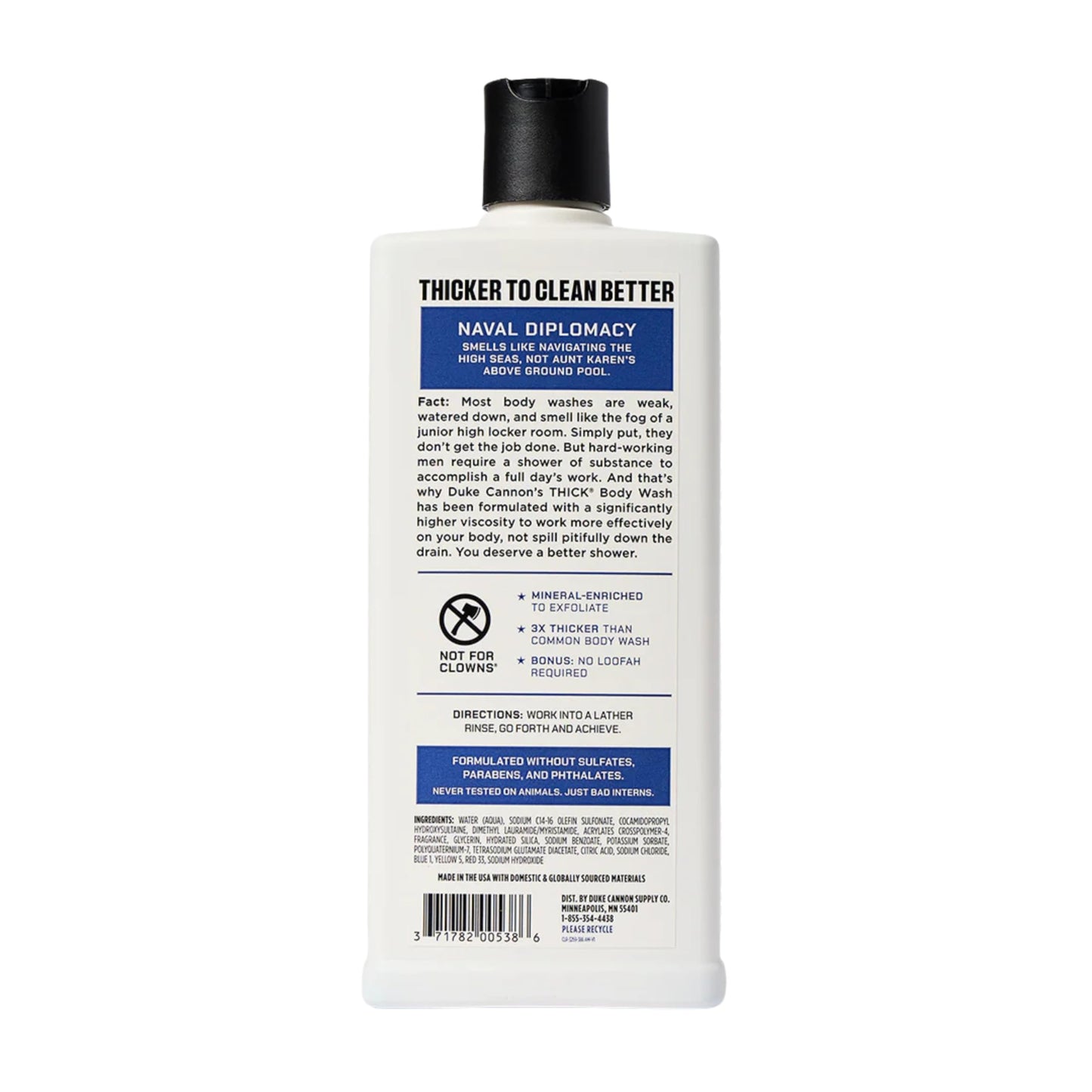 Duke Cannon THICK High-Viscosity Body Wash for Men 3-Pack – Naval Diplomacy, Midnight Swim, Superior