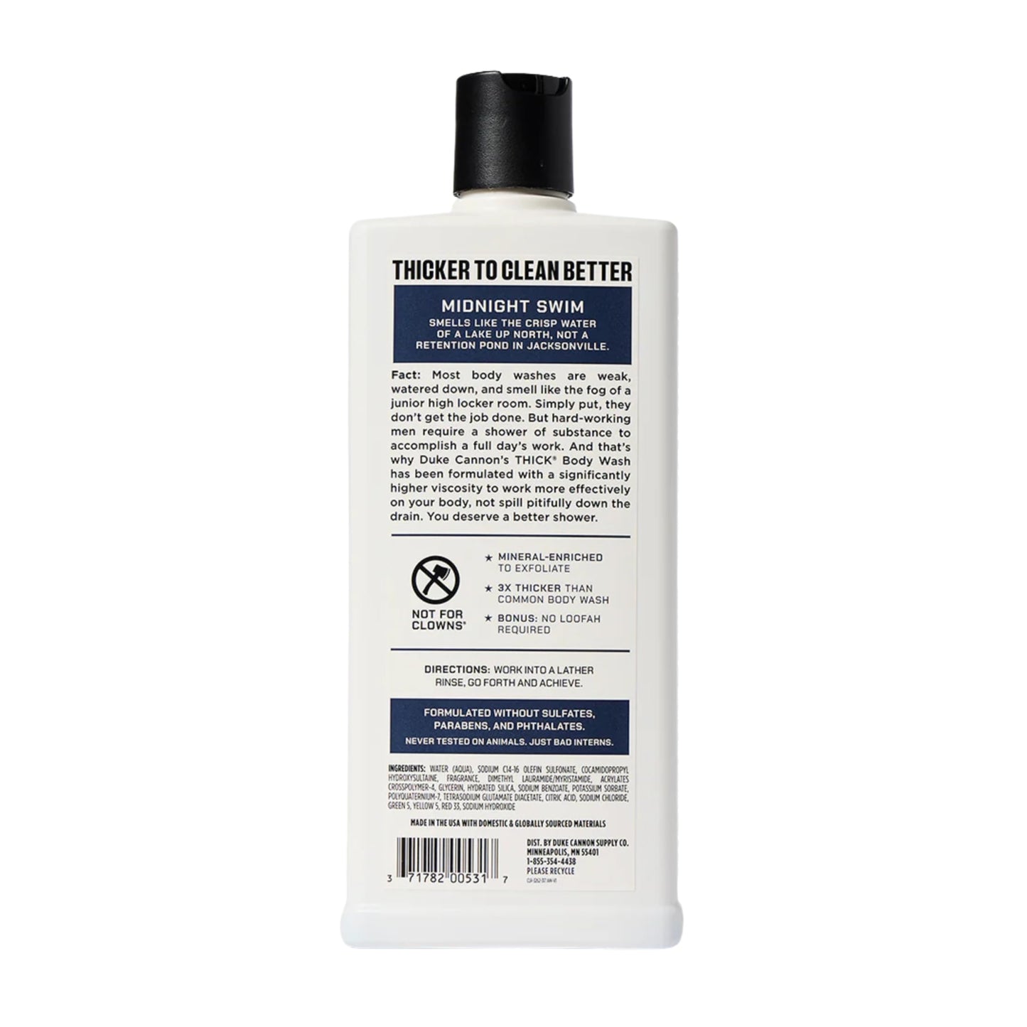 Duke Cannon THICK High-Viscosity Body Wash for Men 3-Pack – Naval Diplomacy, Midnight Swim, Superior