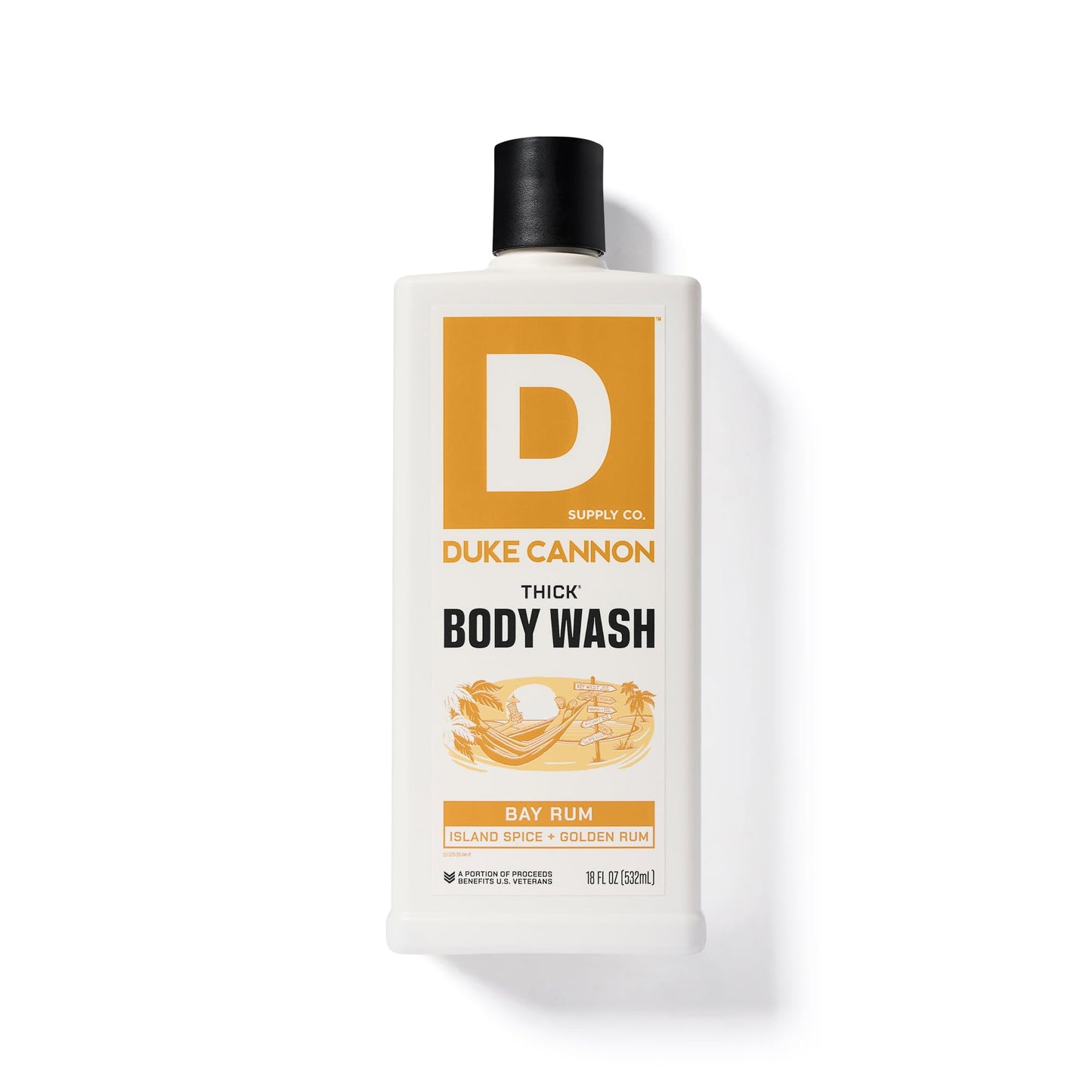 Duke Cannon THICK High-Viscosity Body Wash for Men – Bay Rum with Minerals & Aloe, Paraben-Free, 17.5 oz (Pack of 3)