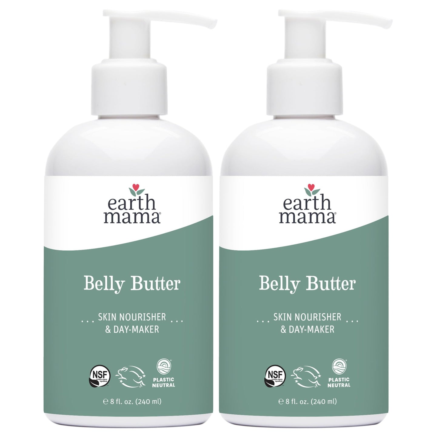 Earth Mama Belly Butter – Fragrance-Free Maternity Moisturizer (8 oz) 2-Pack