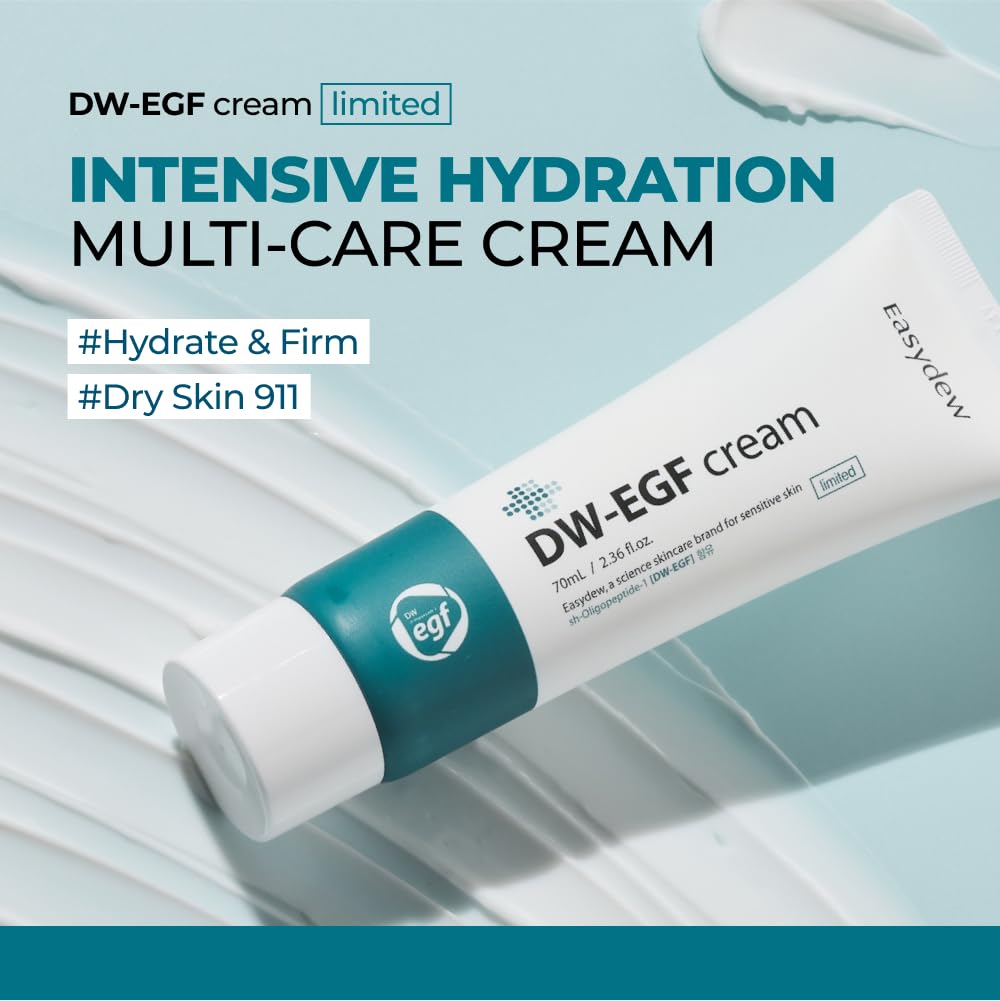 EASYDEW DW-EGF Cream 2.36 oz – Anti-Aging Moisturizer with EGF & Hyaluronic Acid