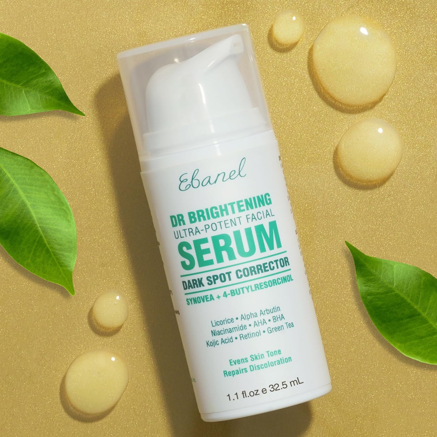 Ebanel Dark Spot Remover for Face & Body – Brightening Serum with Synovea HR & Alpha Arbutin