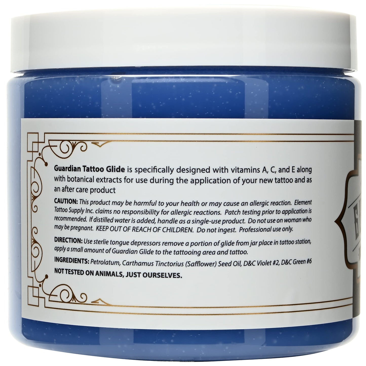 Guardian Tattoo Glide Gel by Element Tattoo Supply – During Tattooing & Aftercare Ointment, 13 oz